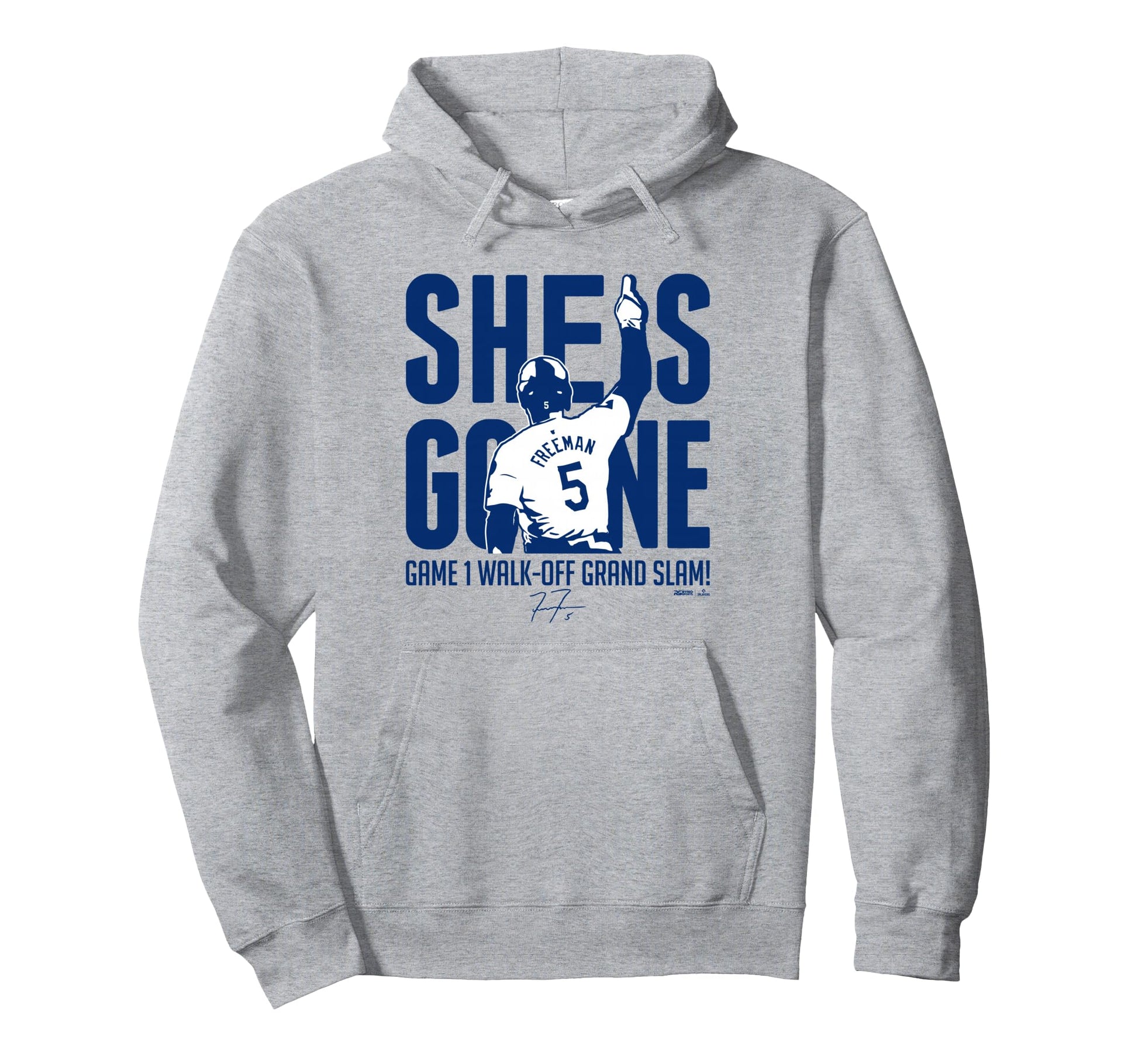 Freddie Freeman She Is Gone Walk Off Hoodie - Trendy Graphic Men Women - T-Shirt, Sweatshirt, Hoodie