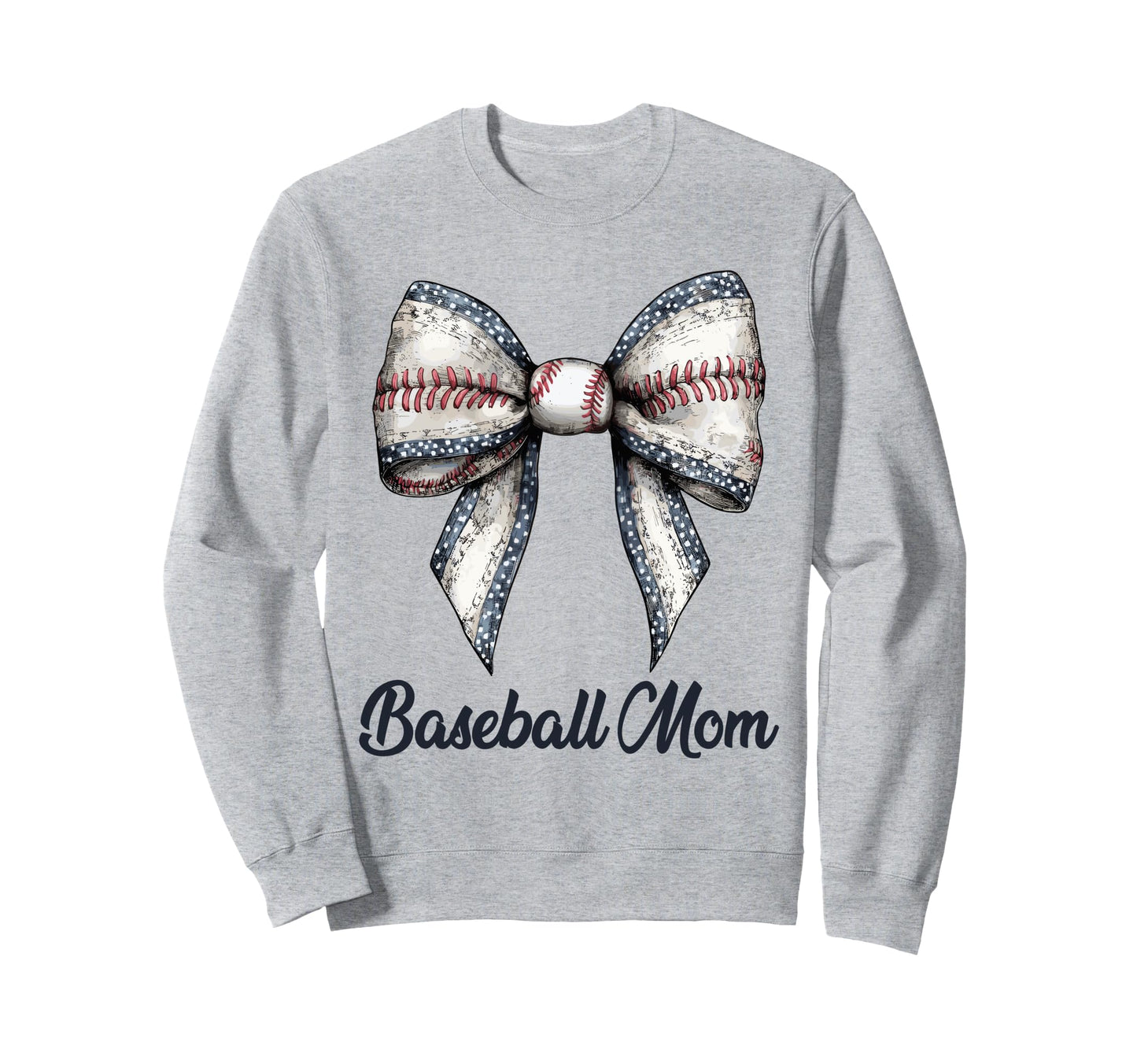 Baseball Mom Coquette Bow Baseball Sweatshirt - Unique Graphic Men Women - T-Shirt, Sweatshirt, Hoodie