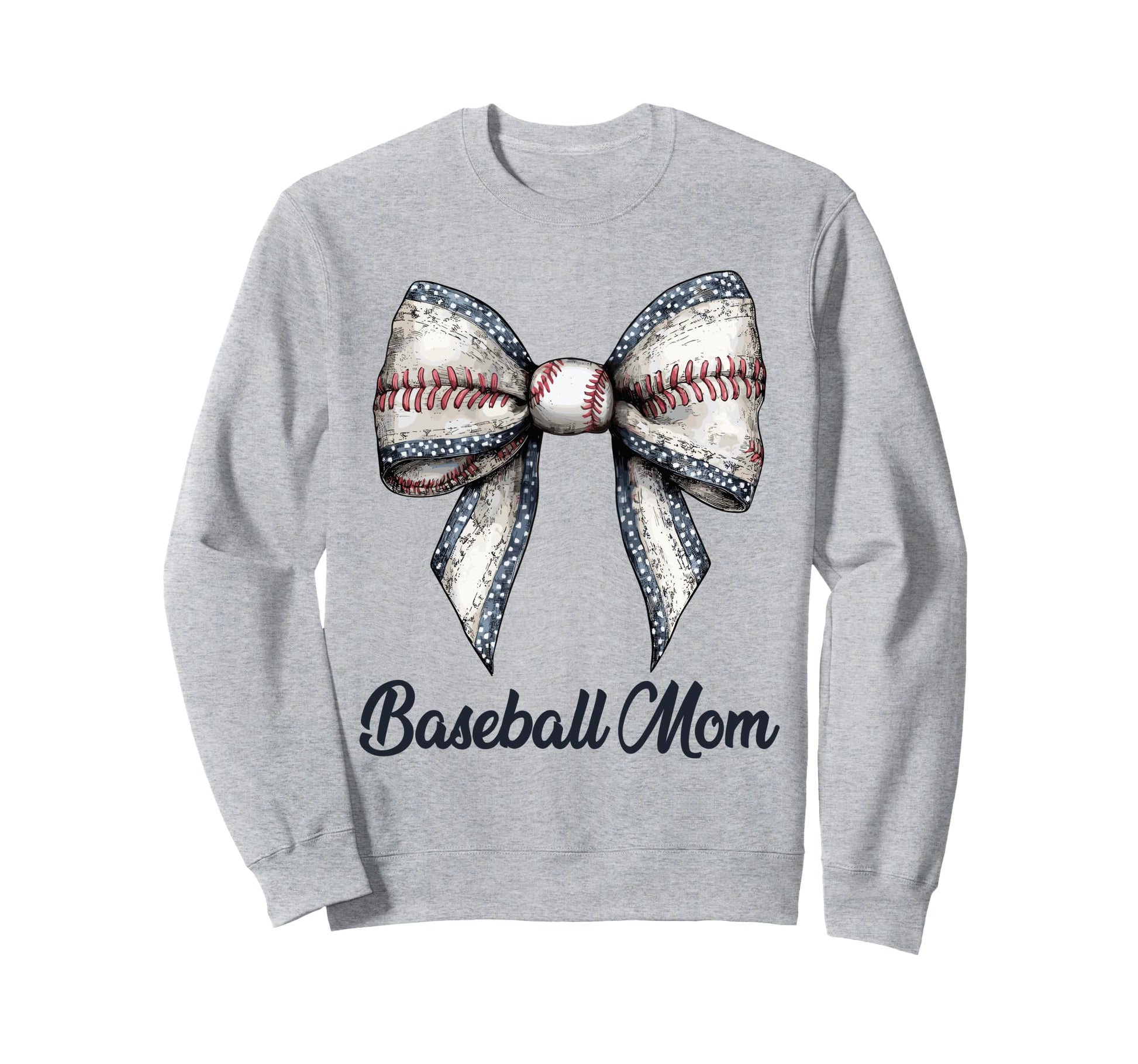 Baseball Mom Coquette Bow Baseball Sweatshirt - Unique Graphic Men Women - T-Shirt, Sweatshirt, Hoodie