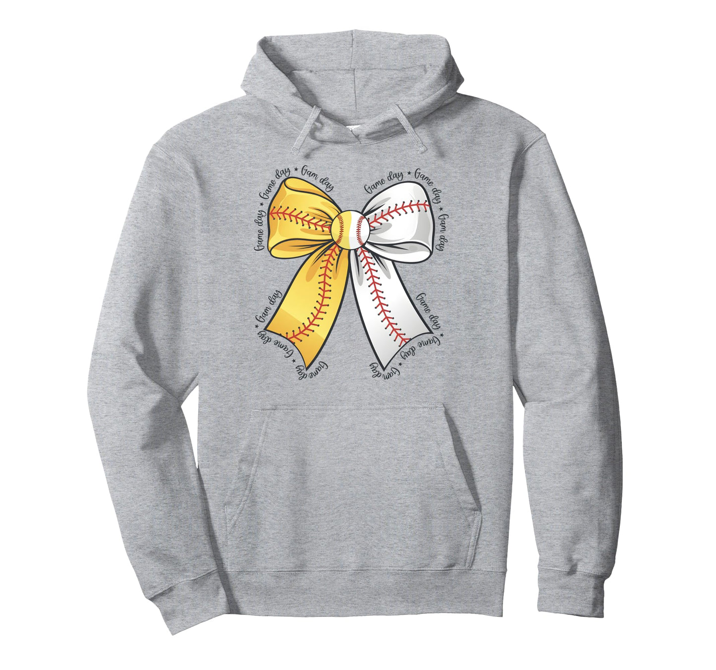 Softball Baseball Mom Coquette Bow Hoodie - Casual Everyday Wear Unisex - T-Shirt, Sweatshirt, Hoodie