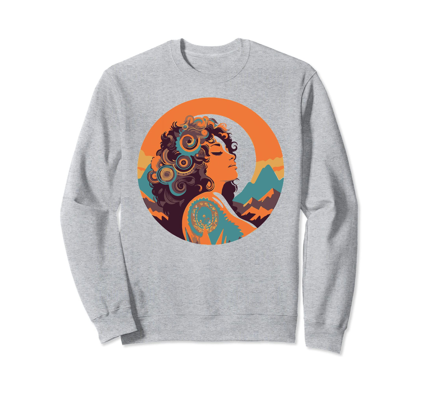 Groovy Mountain Mama Hippie 60S Sweatshirt - Streetwear Style Men Women - T-Shirt, Sweatshirt, Hoodie