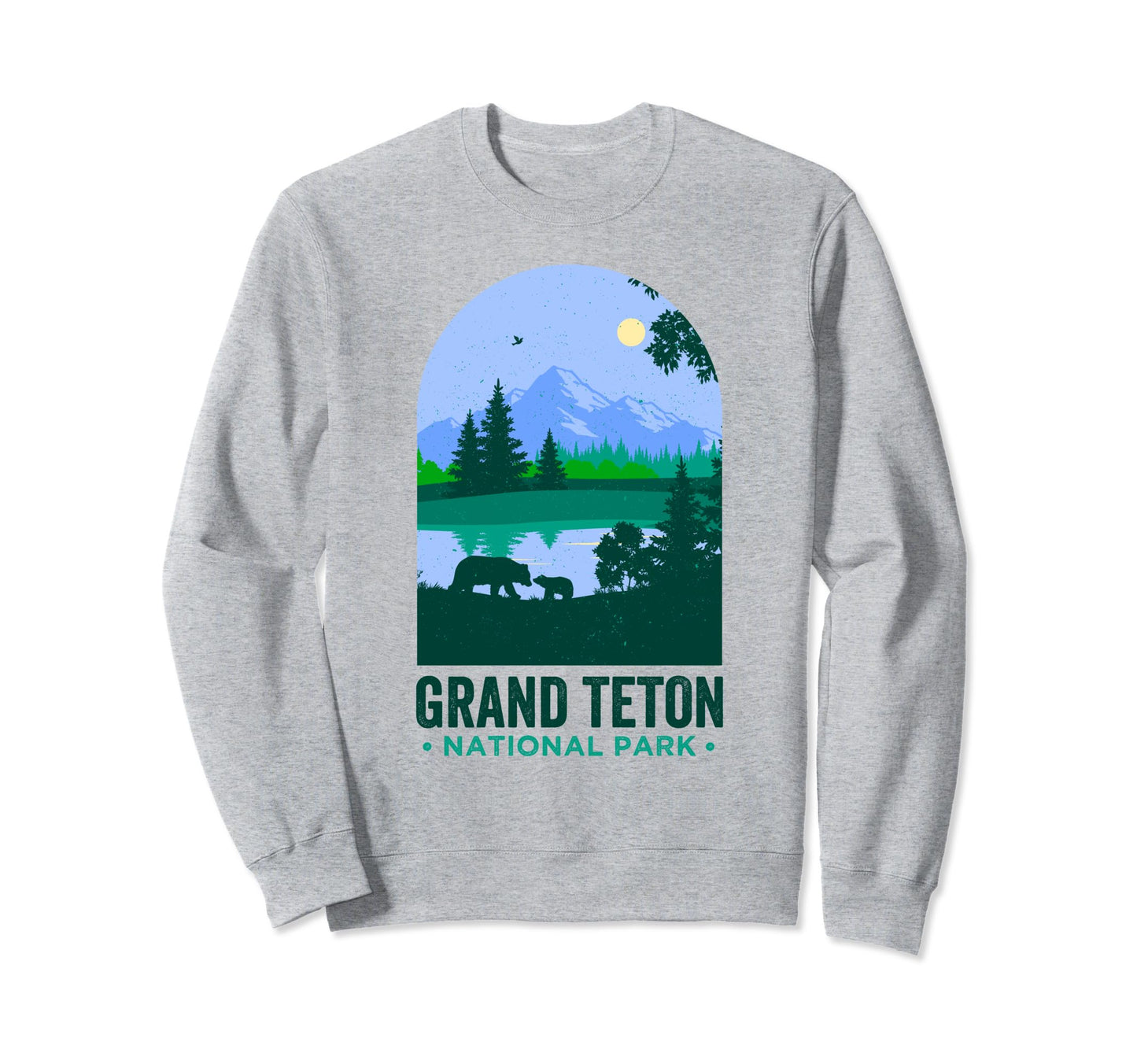 Grand Tetons Bears Grand Teton National Sweatshirt - Trendy Graphic Unisex - T-Shirt, Sweatshirt, Hoodie