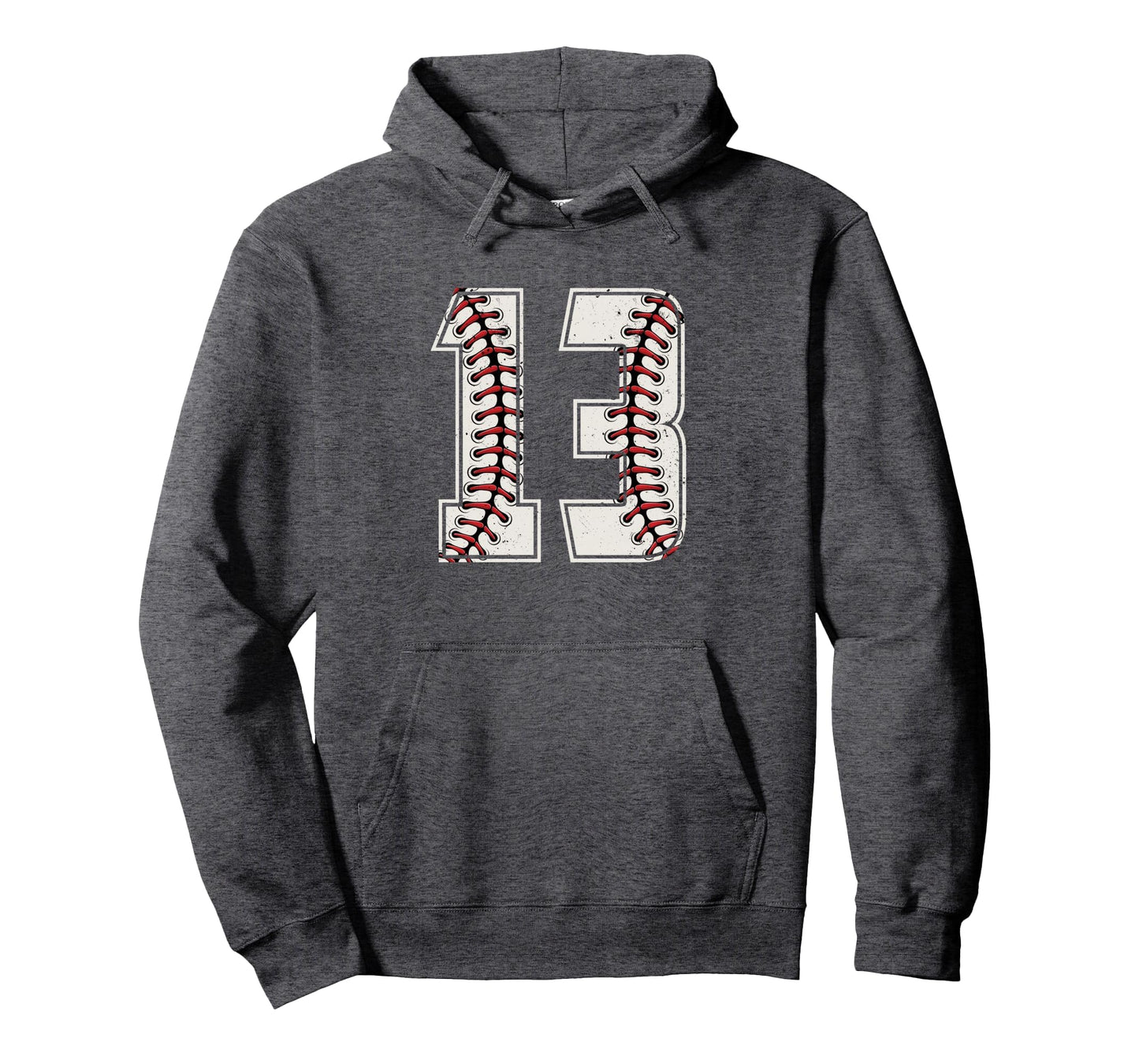 Baseball Player Number 13 Thirteen Hoodie - Trendy Graphic for Adults - T-Shirt, Sweatshirt, Hoodie