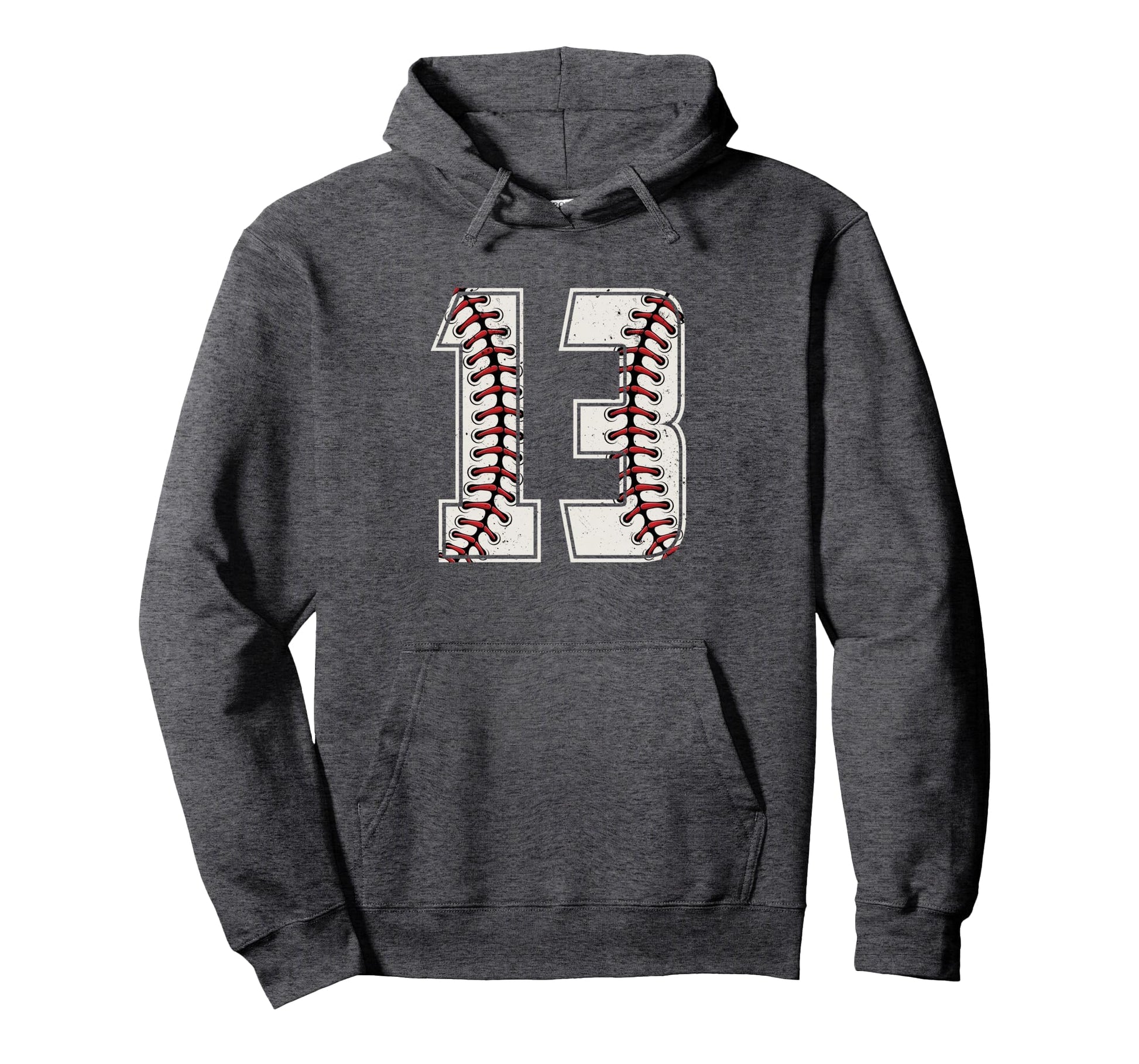 Baseball Player Number 13 Thirteen Hoodie - Trendy Graphic for Adults - T-Shirt, Sweatshirt, Hoodie