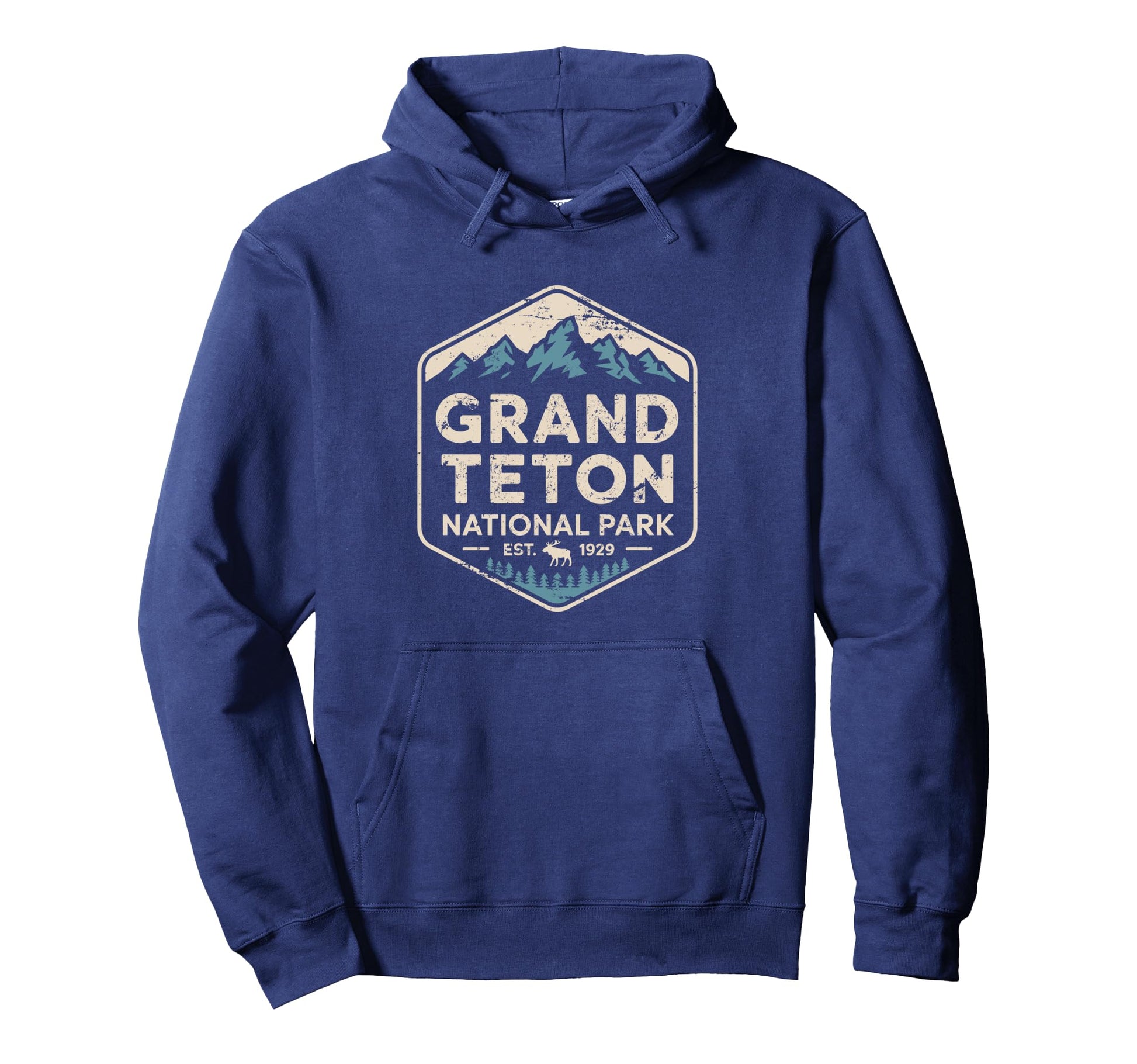 Grand Teton National Park Hiking Hoodie - Novelty Apparel Unisex - T-Shirt, Sweatshirt, Hoodie