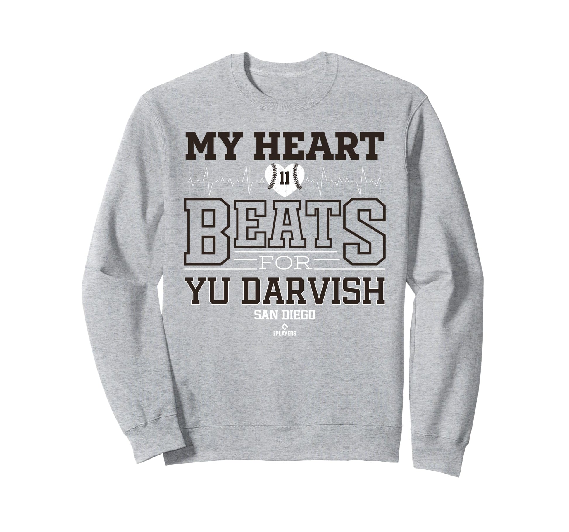 My Heart Beats Yu Darvish San Sweatshirt - Casual Everyday Wear Unisex - T-Shirt, Sweatshirt, Hoodie