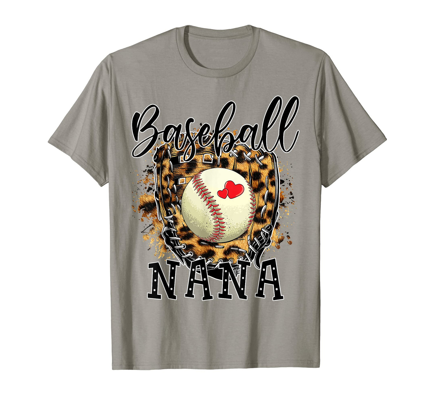 Baseball Nana Leopard Baseball Lovers T-Shirt - Graphic Print Men Women - T-Shirt, Sweatshirt, Hoodie