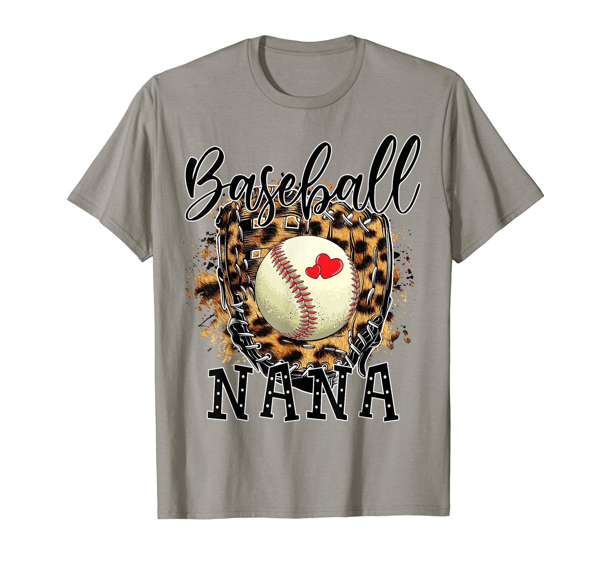 Baseball Nana Leopard Baseball Lovers T-Shirt - Graphic Print Men Women - T-Shirt, Sweatshirt, Hoodie