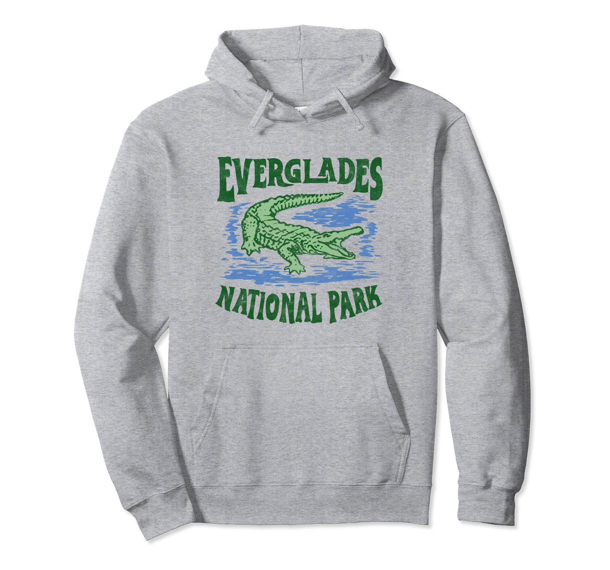 Everglades National Park Florida Alligator Hoodie - Graphic Print Men Women - T-Shirt, Sweatshirt, Hoodie