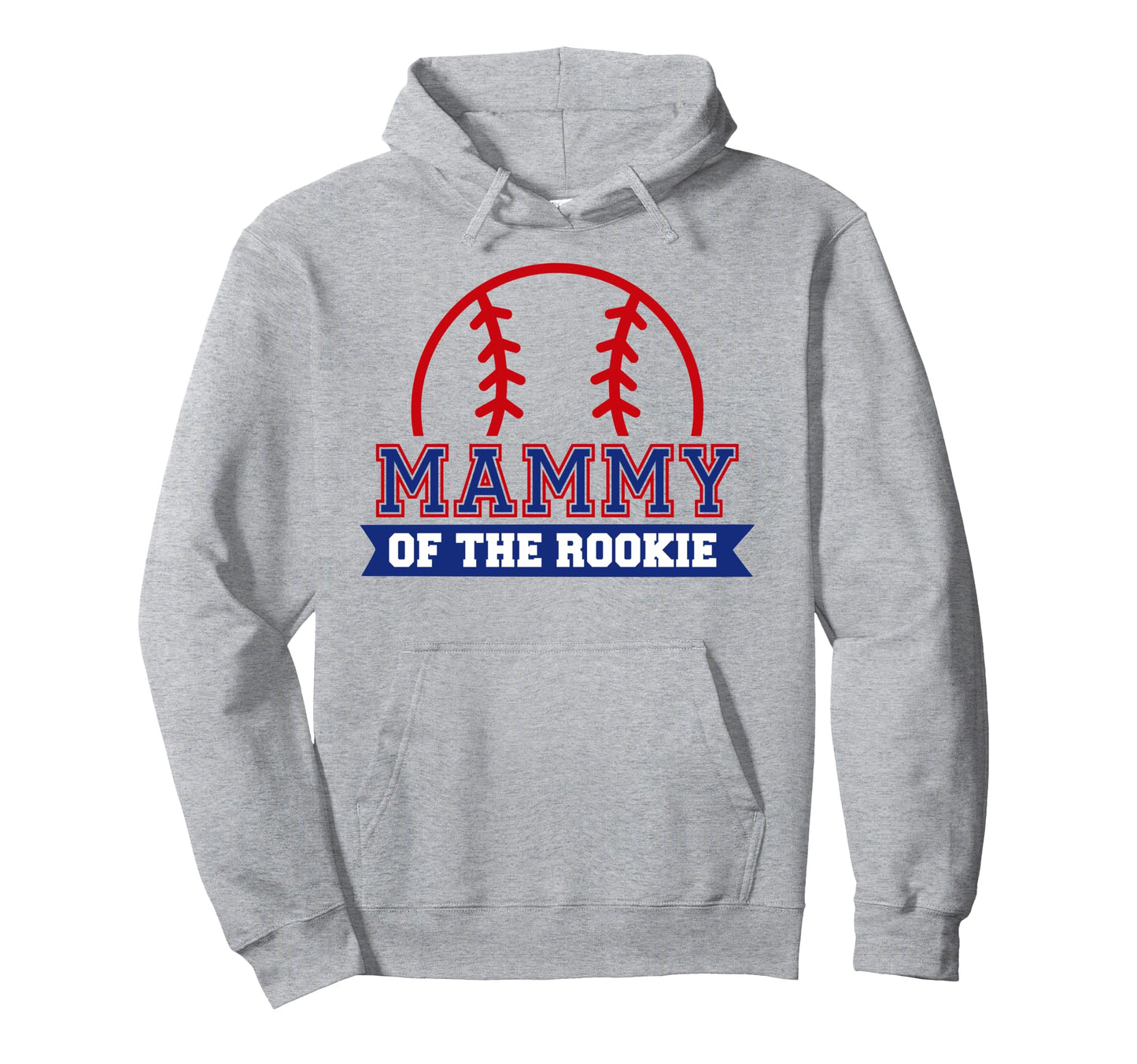 Mammy Rookie 1St Birthday Baseball Theme Hoodie - Graphic Print Unisex - T-Shirt, Sweatshirt, Hoodie