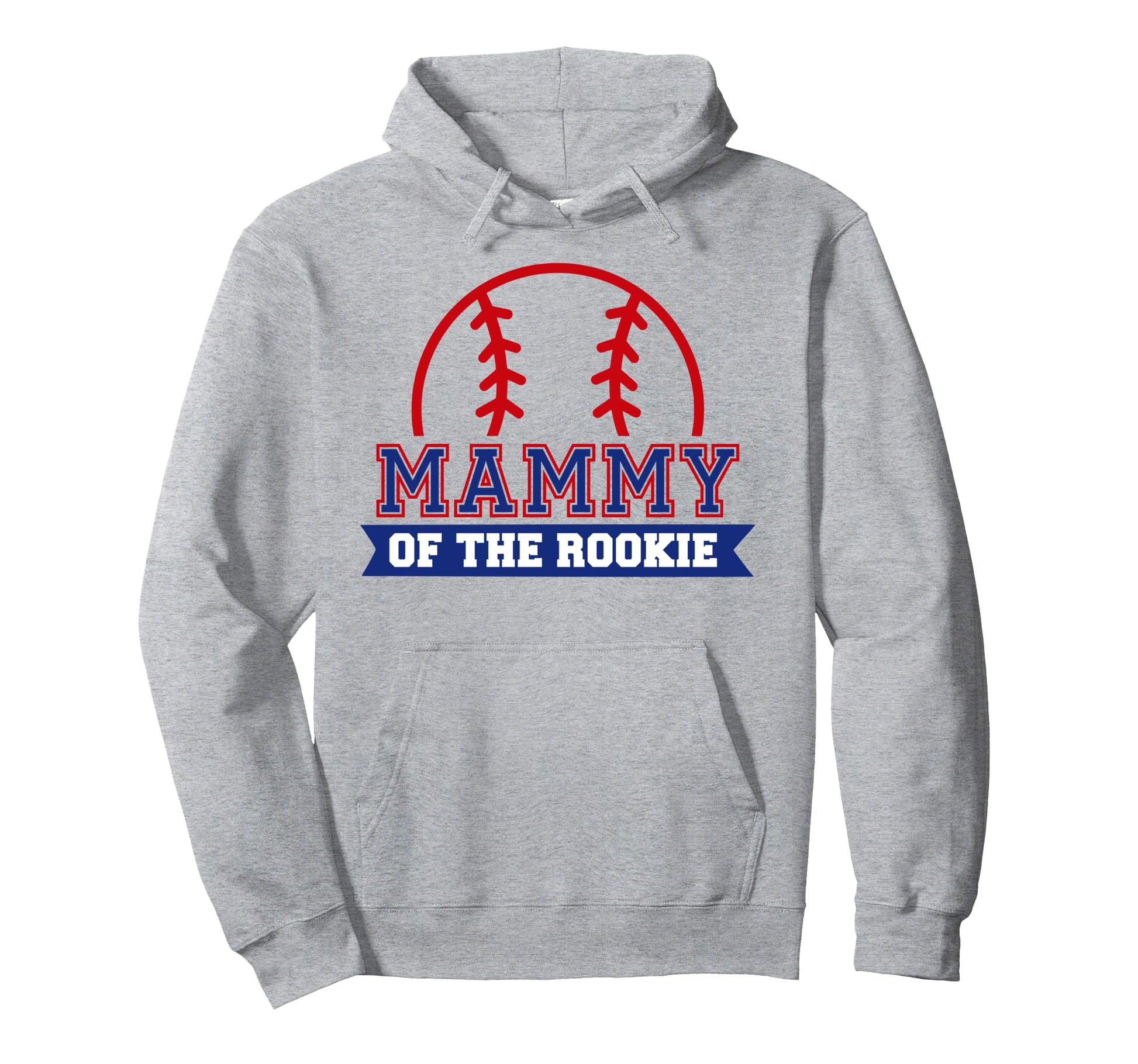 Mammy Rookie 1St Birthday Baseball Theme Hoodie - Graphic Print Unisex - T-Shirt, Sweatshirt, Hoodie