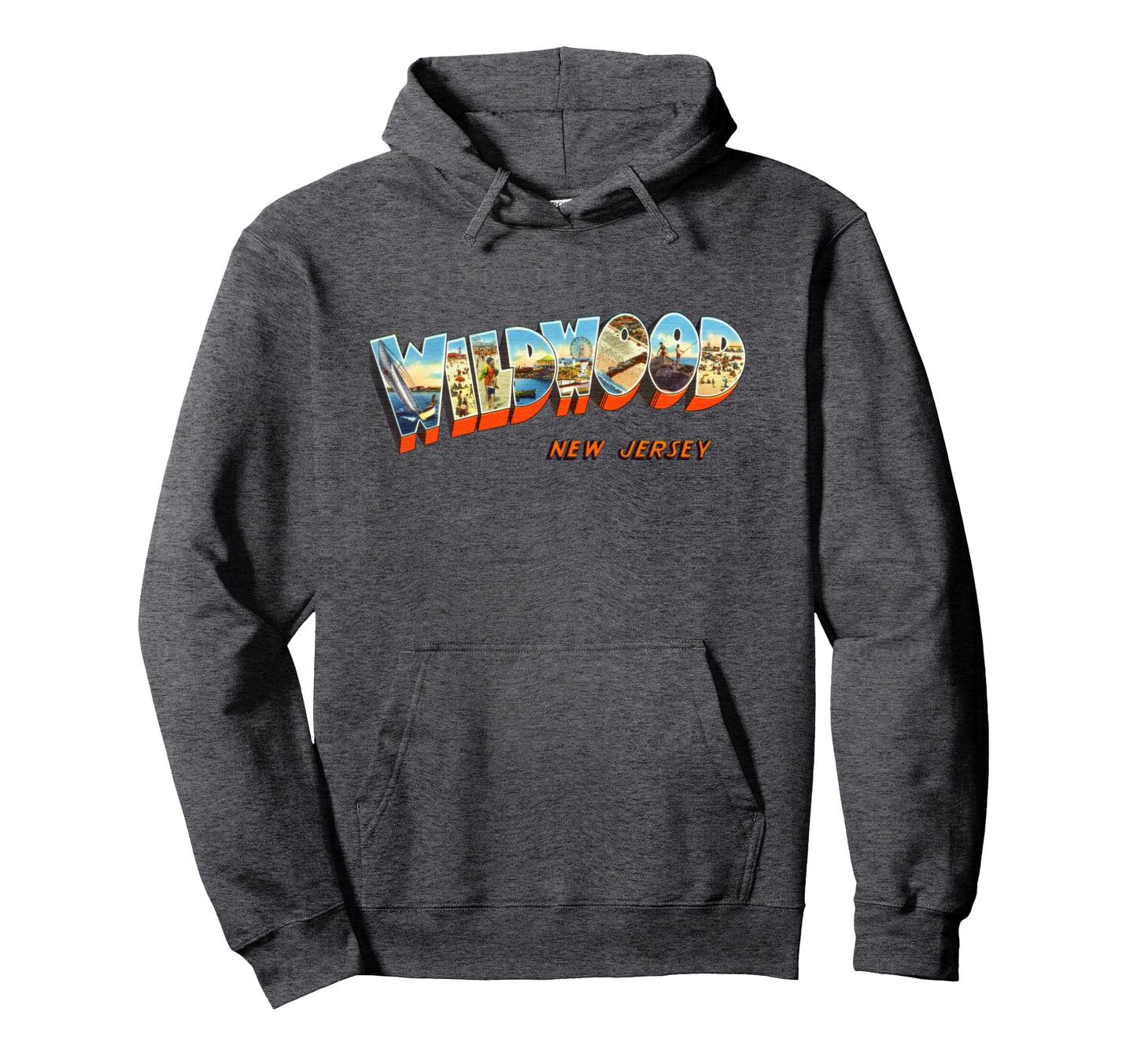 Wildwood New Jersey Nj Hoodie - Aesthetic Graphic Unisex - T-Shirt, Sweatshirt, Hoodie
