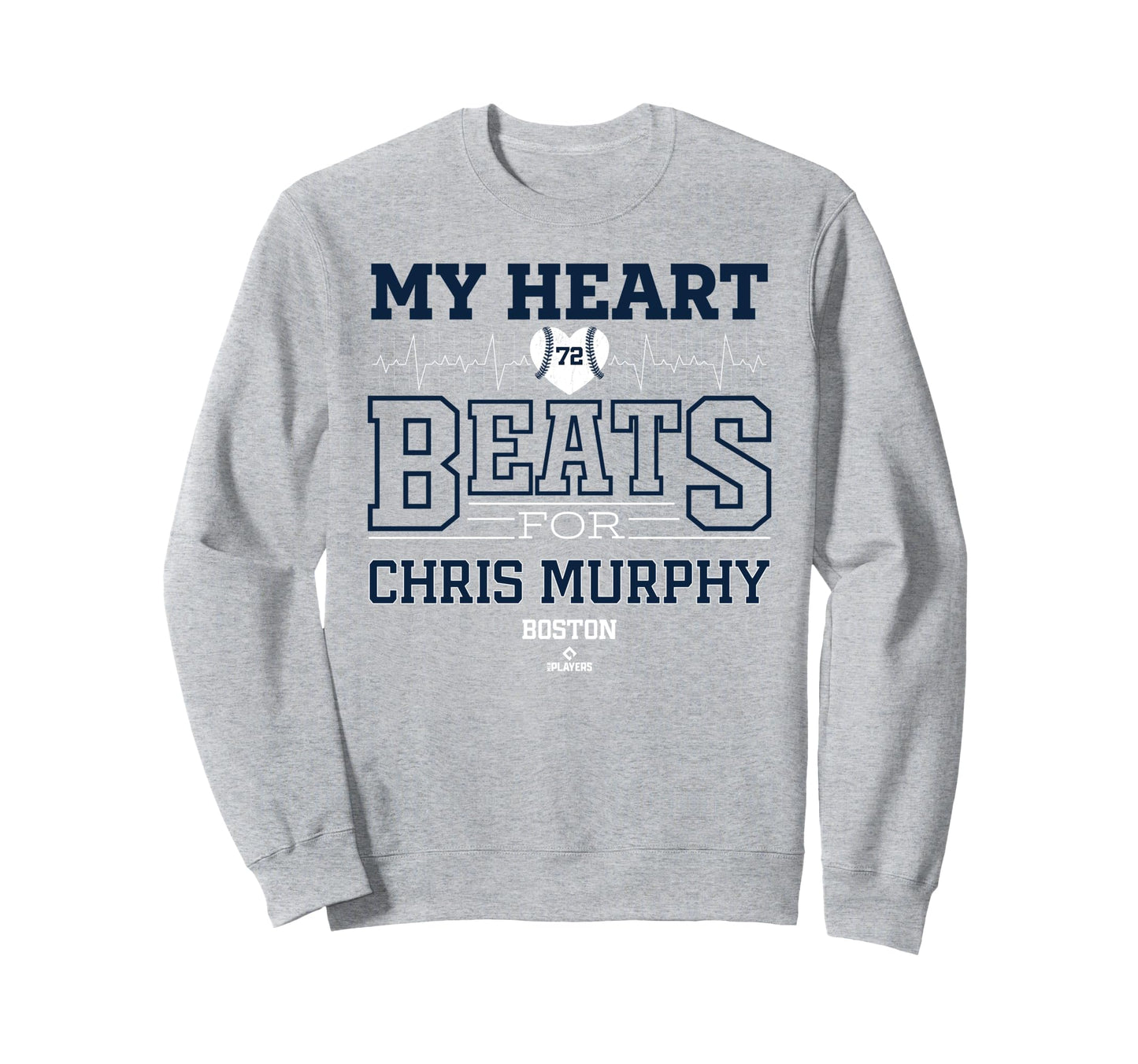 My Heart Beats Chris Murphy Boston Sweatshirt - Graphic Print for Adults - T-Shirt, Sweatshirt, Hoodie