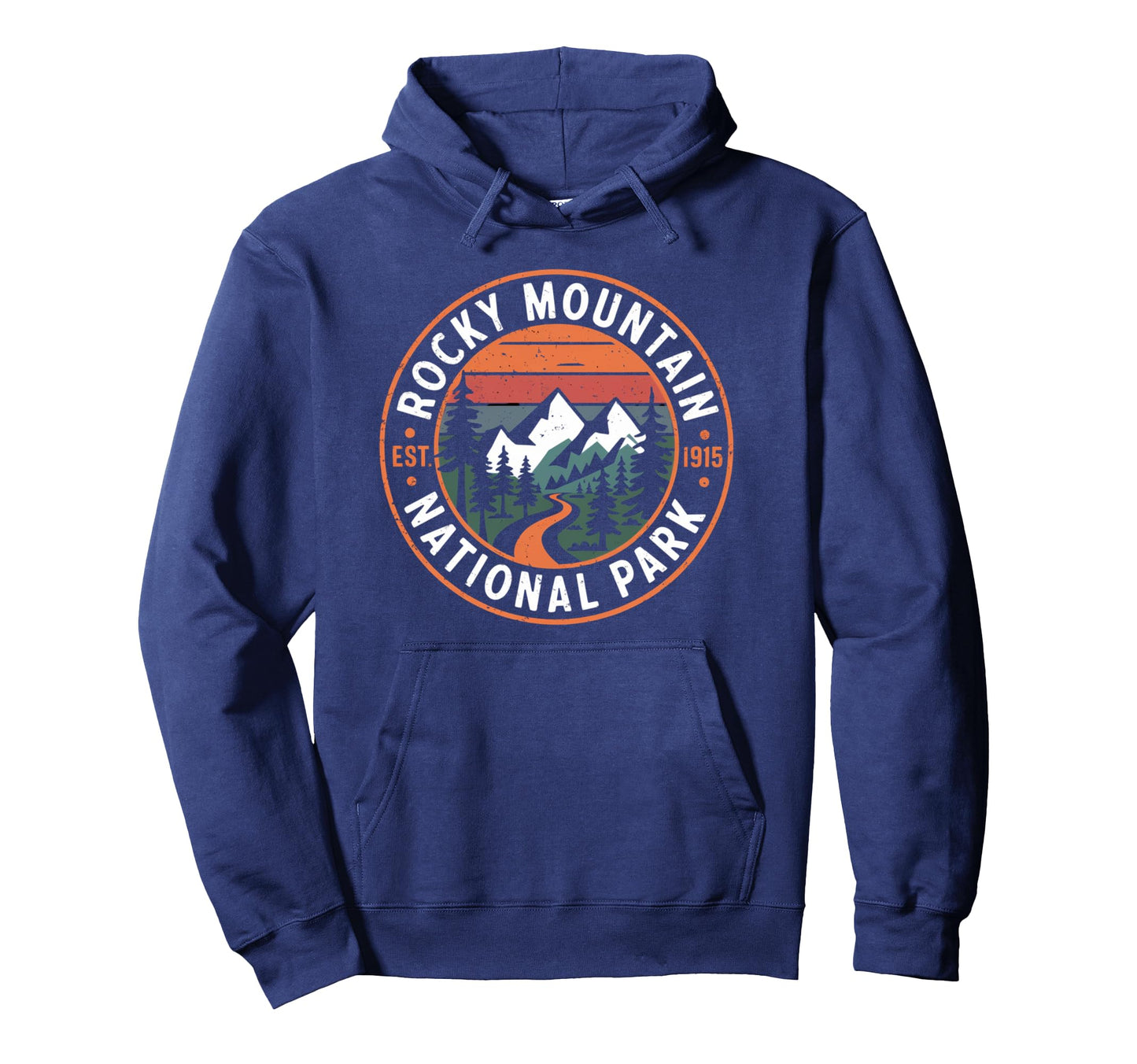Rocky Mountain National Park Badge Hoodie - Streetwear Style for Adults - T-Shirt, Sweatshirt, Hoodie