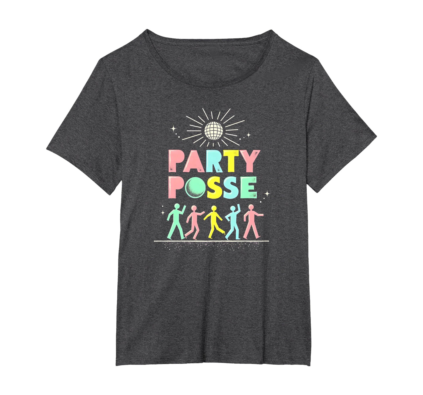 Party Posse Disco Fever Squad Night T-Shirt - Minimalist Print Men Women - T-Shirt, Sweatshirt, Hoodie