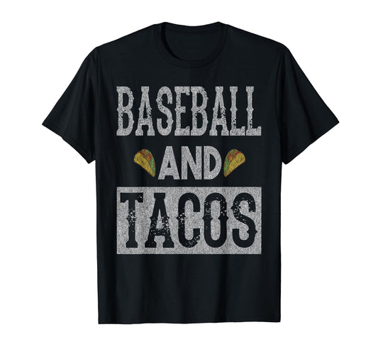 Baseball And Tacos Funny Taco T-Shirt - Fun Novelty Design Men Women - T-Shirt, Sweatshirt, Hoodie