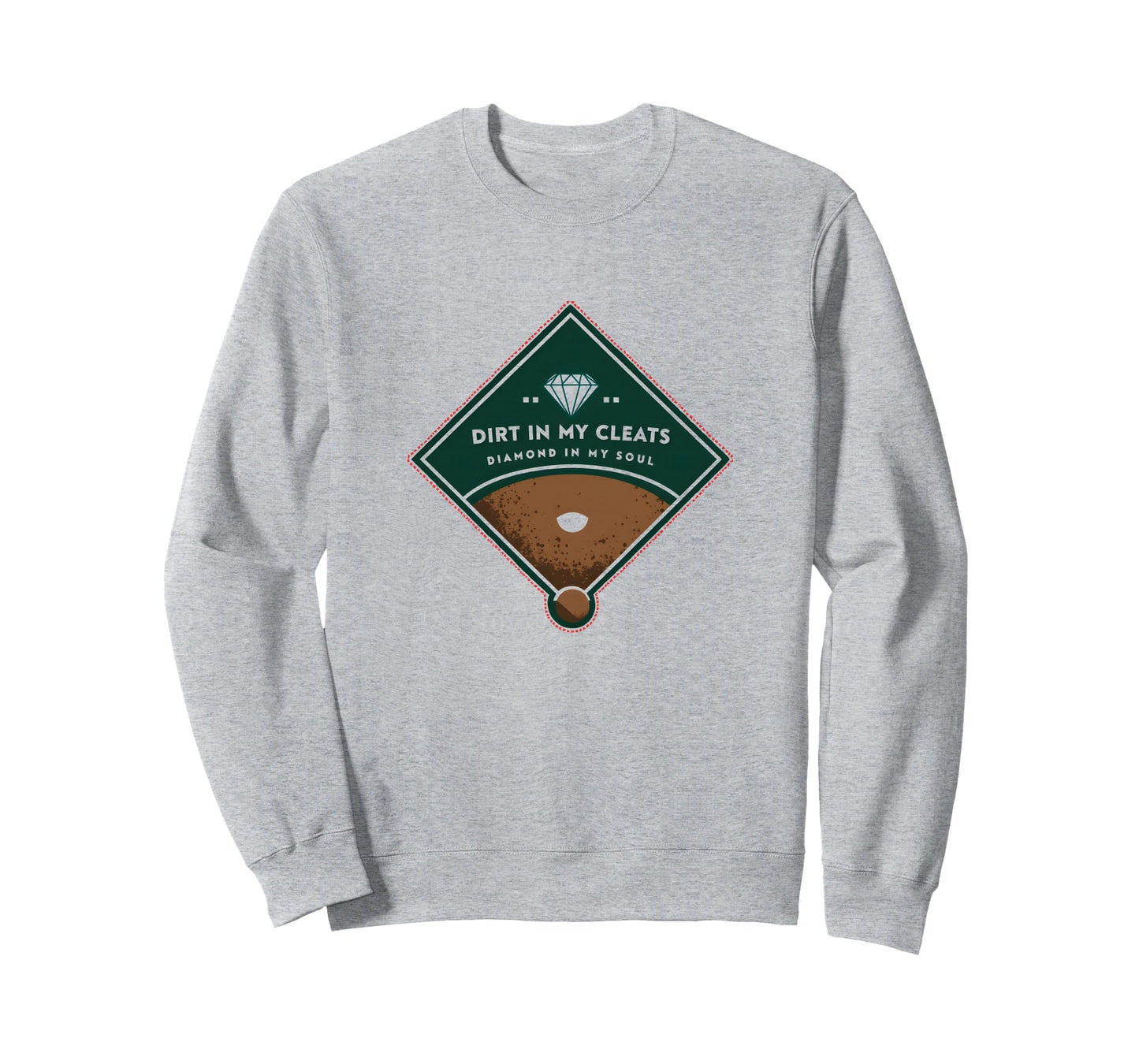 Baseball Dirt My Cleats Diamond My Sweatshirt - Minimalist Print Unisex - T-Shirt, Sweatshirt, Hoodie