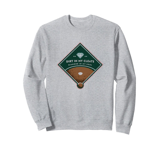 Baseball Dirt My Cleats Diamond My Sweatshirt - Minimalist Print Unisex - T-Shirt, Sweatshirt, Hoodie