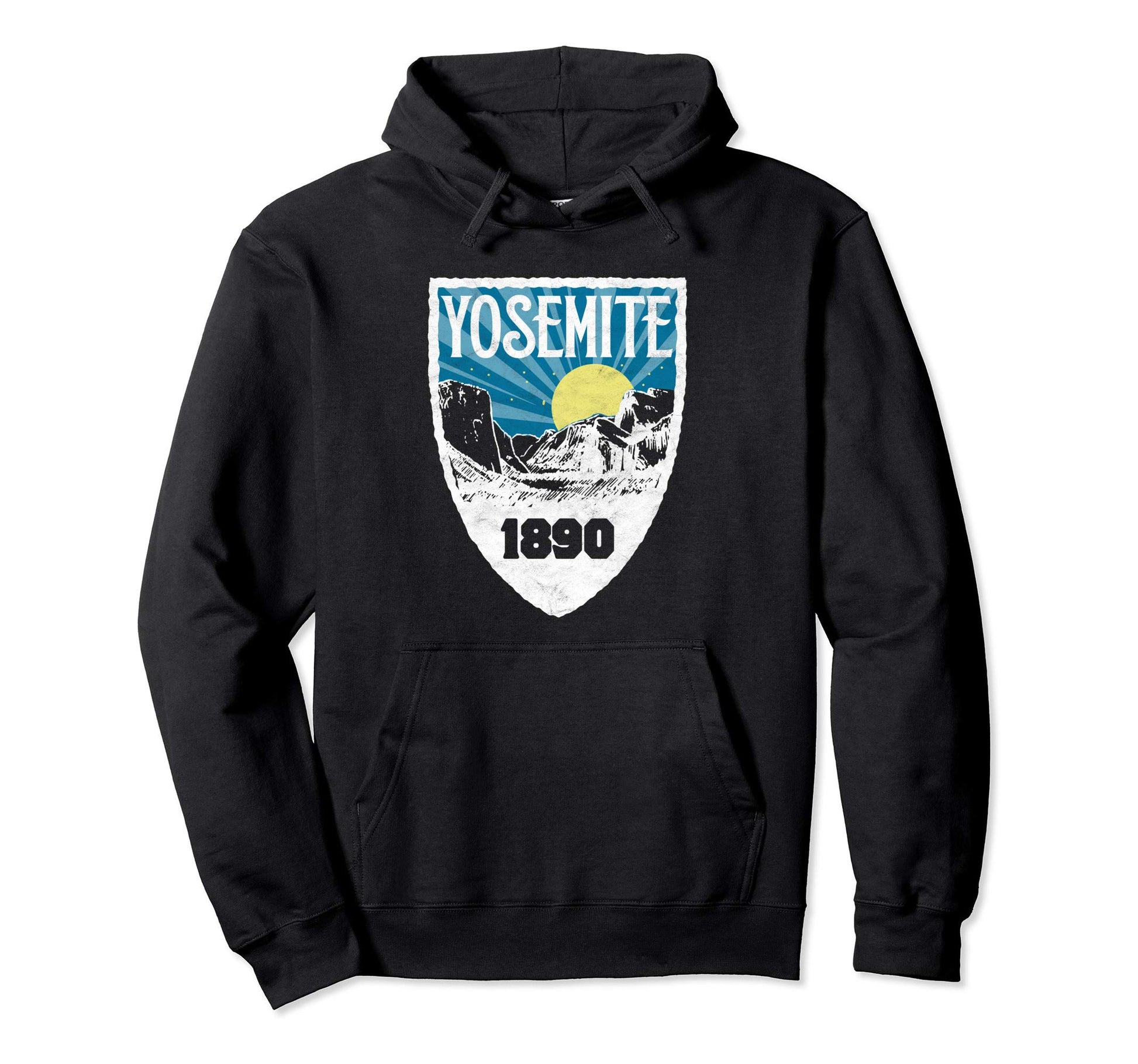 Yosemite Valley Moon Stars National Park Hoodie - Graphic Print Unisex - T-Shirt, Sweatshirt, Hoodie