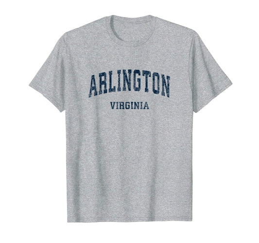 Arlington Virginia Va Varsity Sports T-Shirt - Graphic Print for Adults - T-Shirt, Sweatshirt, Hoodie