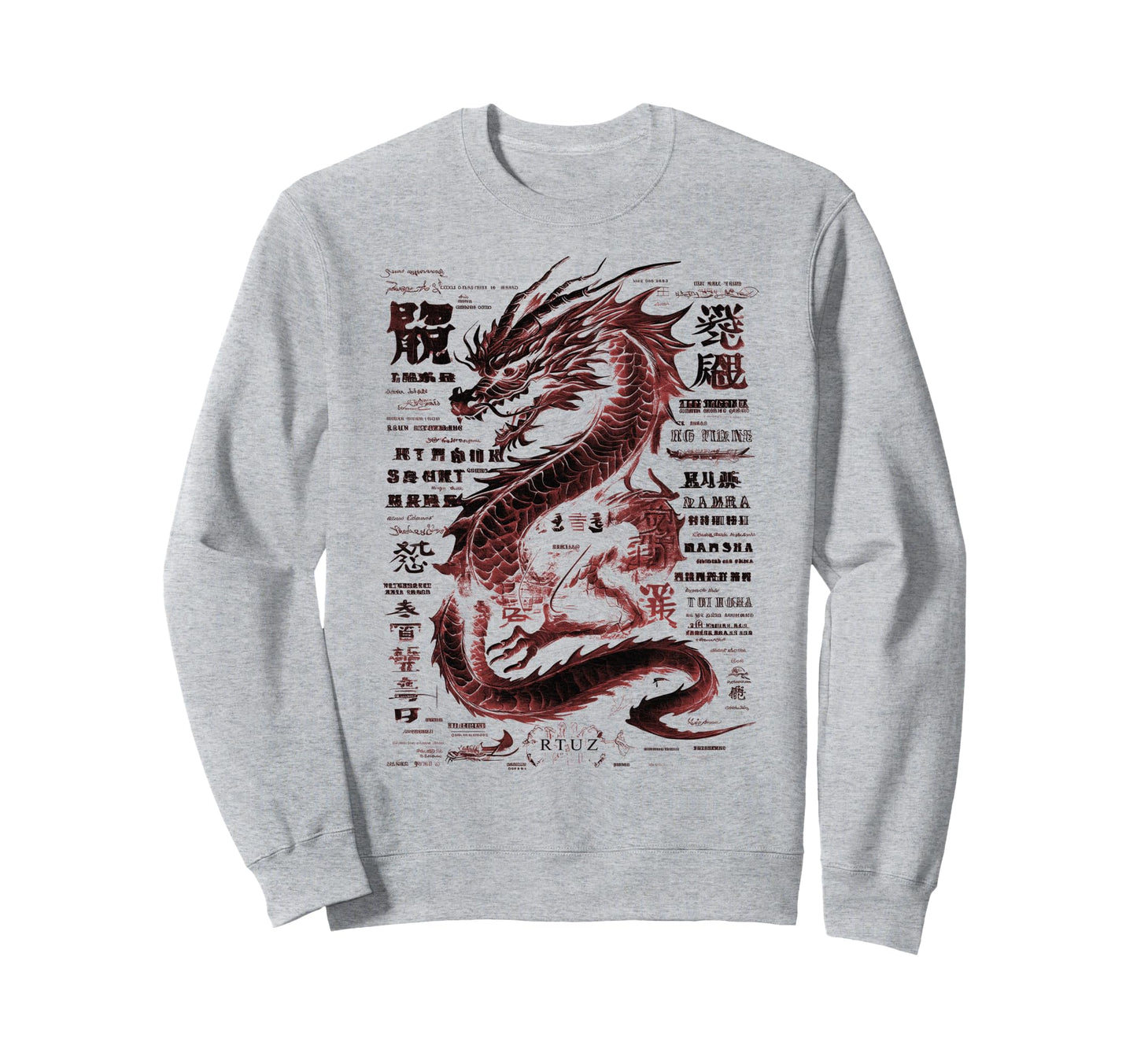 Aesthetic Dragon Streetwear Sweatshirt - Casual Everyday Wear Men Women - T-Shirt, Sweatshirt, Hoodie