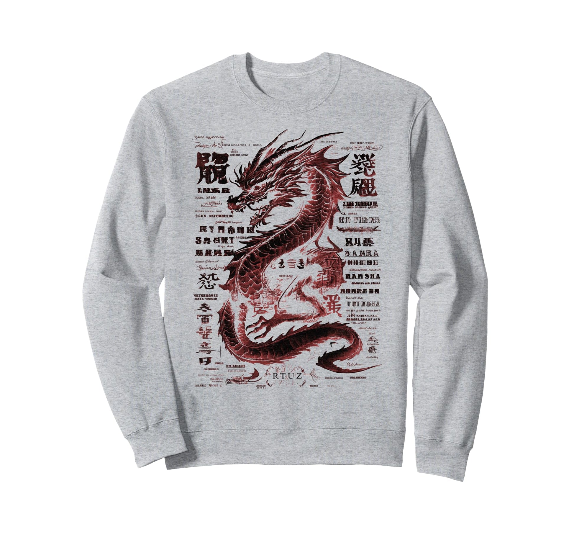 Aesthetic Dragon Streetwear Sweatshirt - Casual Everyday Wear Men Women - T-Shirt, Sweatshirt, Hoodie