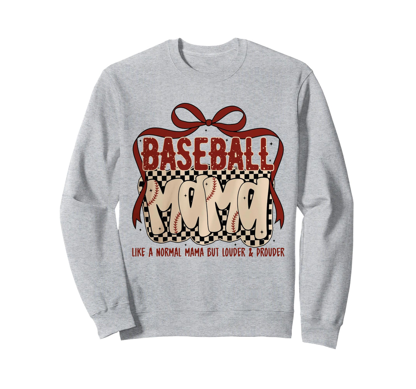 Baseball Mama Like Normal Mama Sweatshirt - Trendy Graphic Men Women - T-Shirt, Sweatshirt, Hoodie