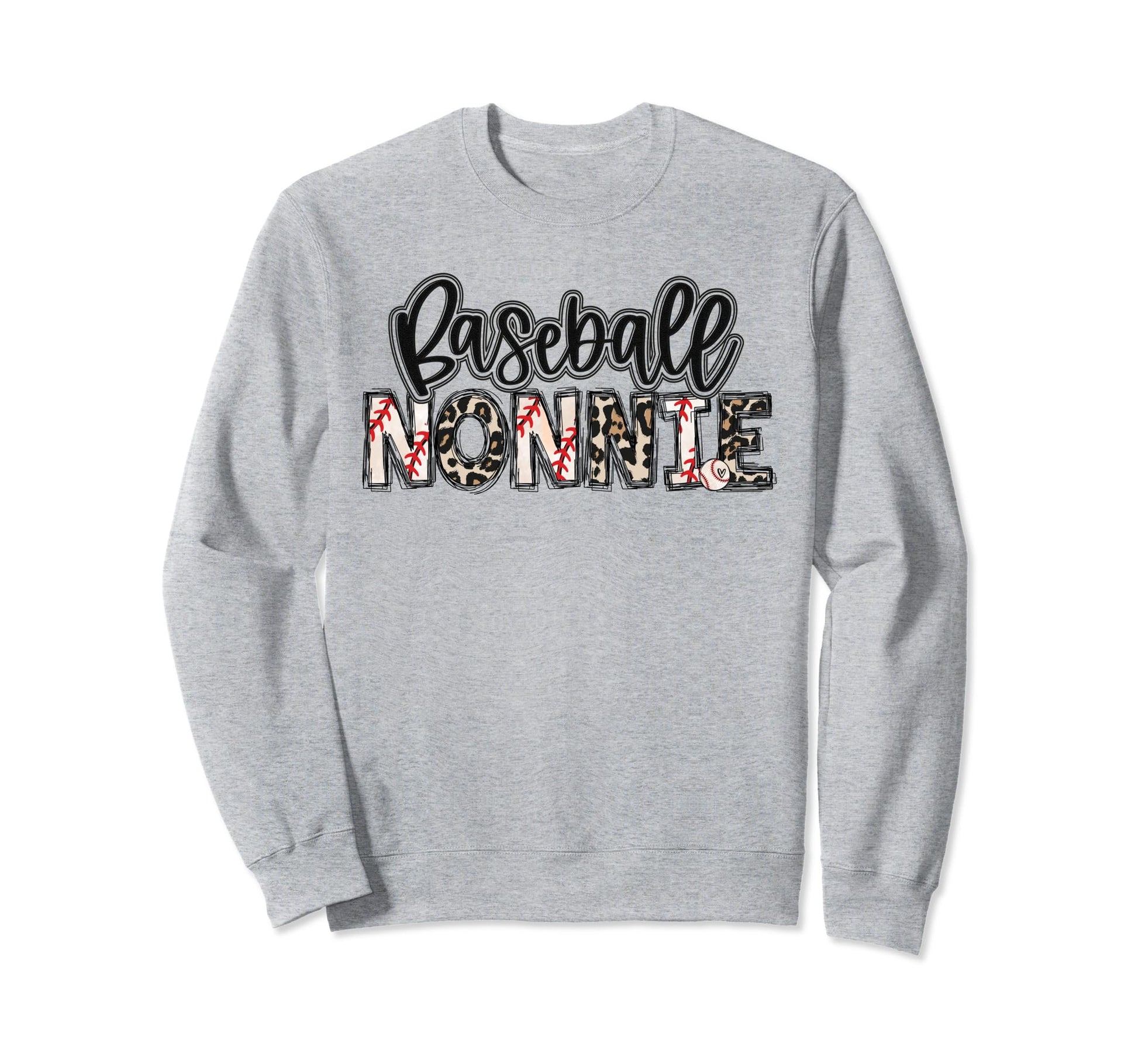 Baseball Nonnie Leopard Proud Sweatshirt - Unique Graphic for Adults - T-Shirt, Sweatshirt, Hoodie