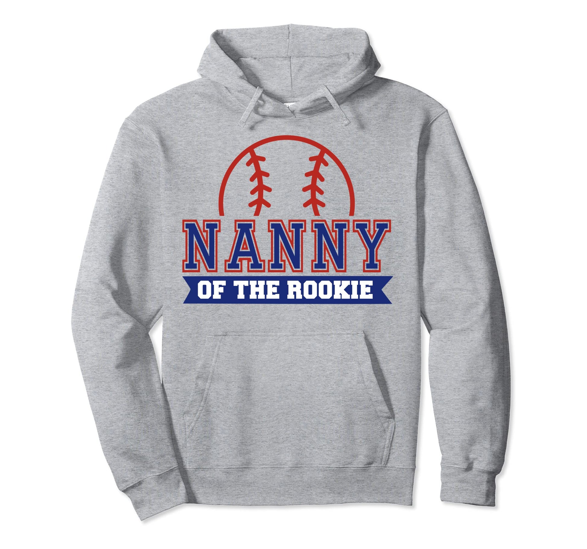 Nanny Rookie 1St Birthday Baseball Theme Hoodie - Minimalist Print Unisex - T-Shirt, Sweatshirt, Hoodie
