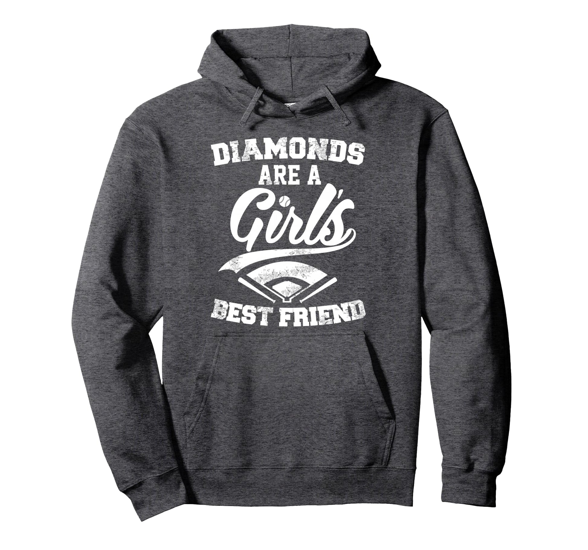 Diamonds Are Best Friend Hooded Sweatshirt - Unique Graphic Unisex - T-Shirt, Sweatshirt, Hoodie