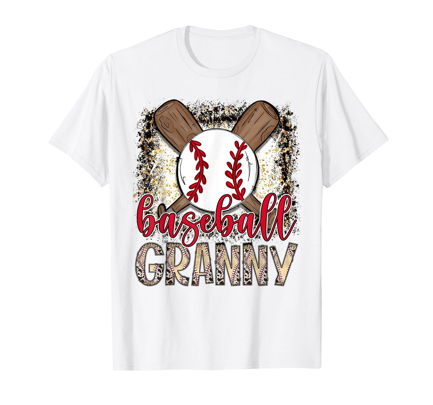 Baseball Granny Leopard Proud Ball T-Shirt - Minimalist Print for Adults - T-Shirt, Sweatshirt, Hoodie
