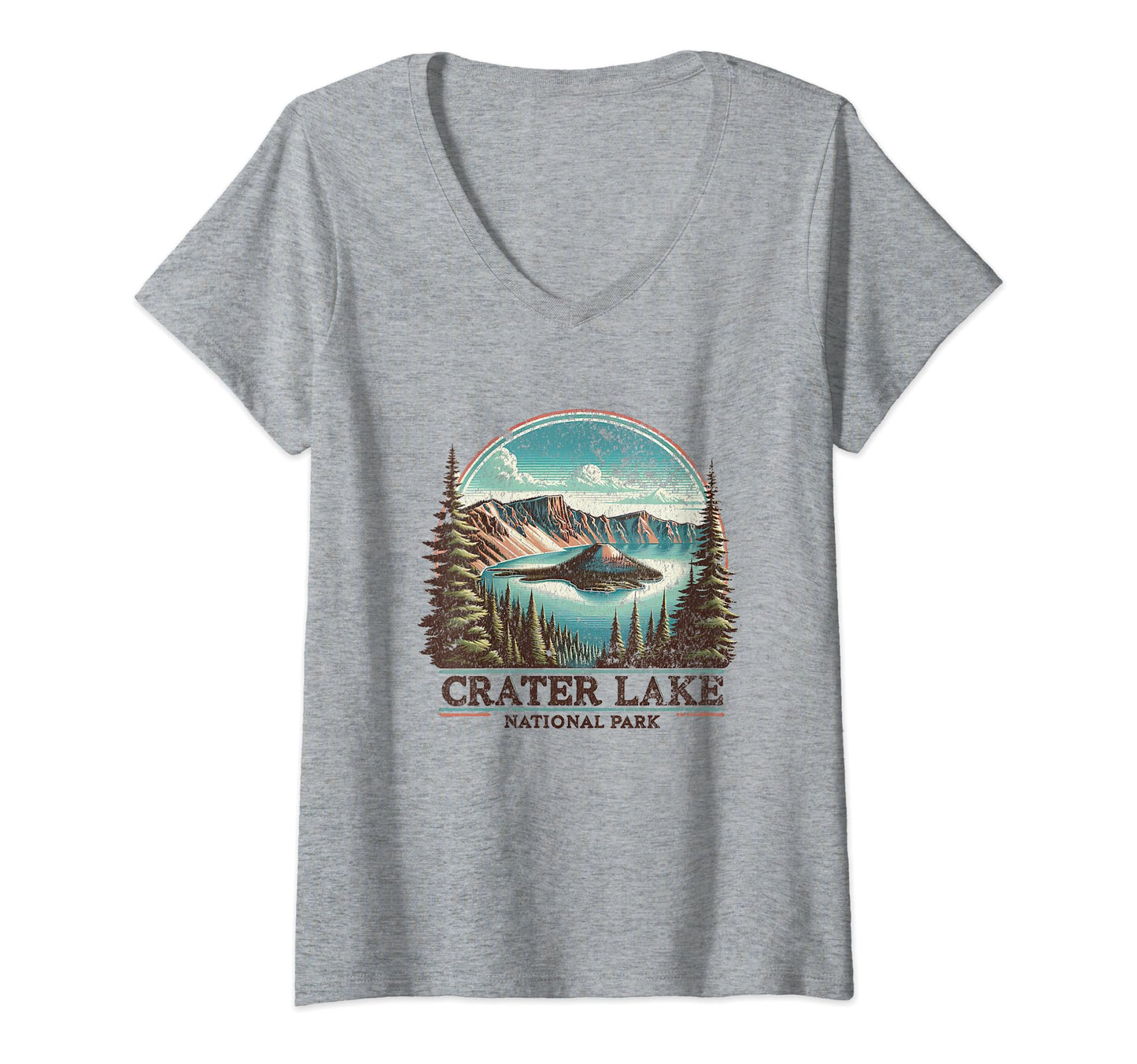 Crater Lake National Park Oregon Usa Hoodie - Minimalist Print Unisex - T-Shirt, Sweatshirt, Hoodie