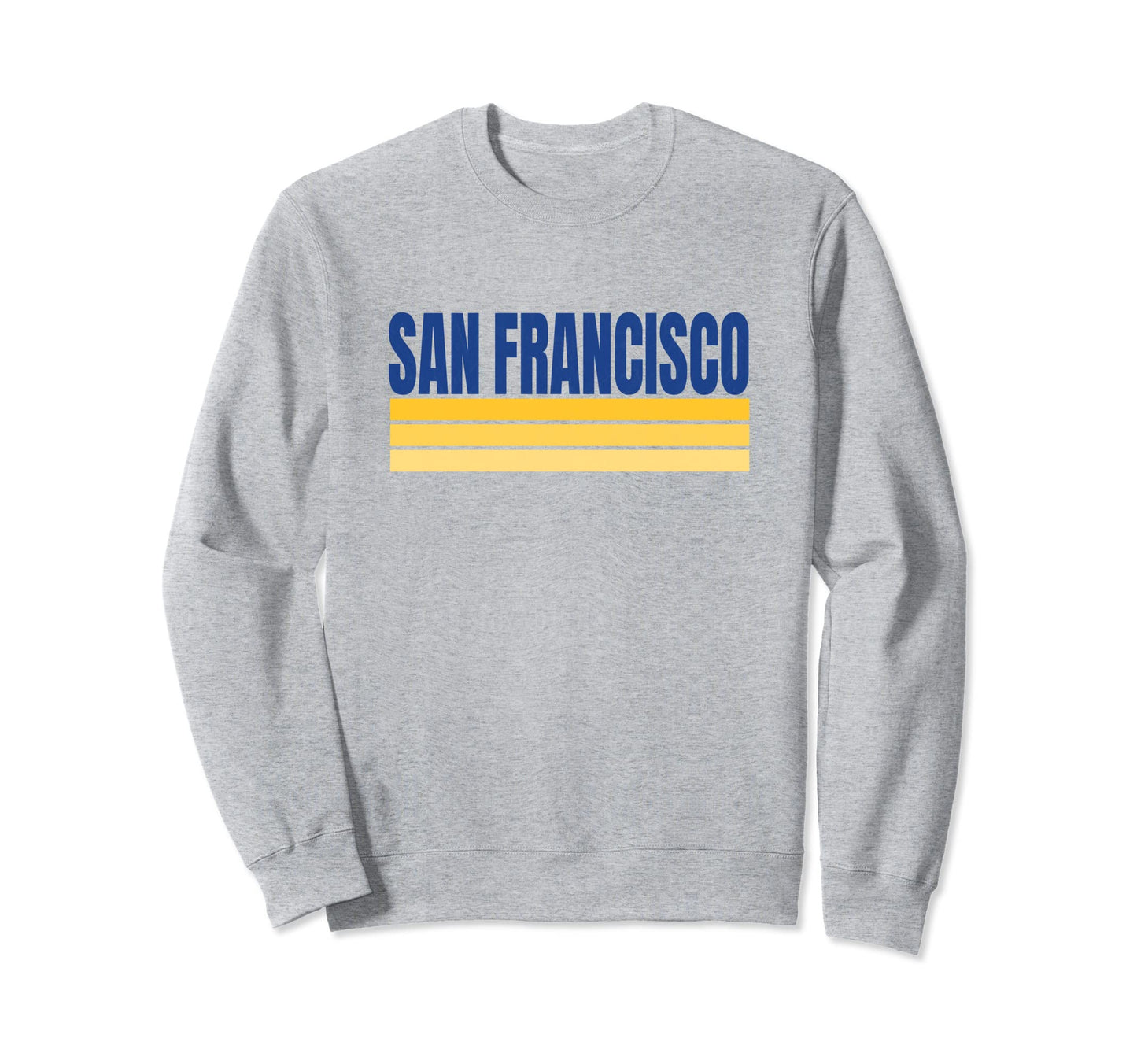 San Francisco Blue Yellow San Sweatshirt - Graphic Print for Adults - T-Shirt, Sweatshirt, Hoodie