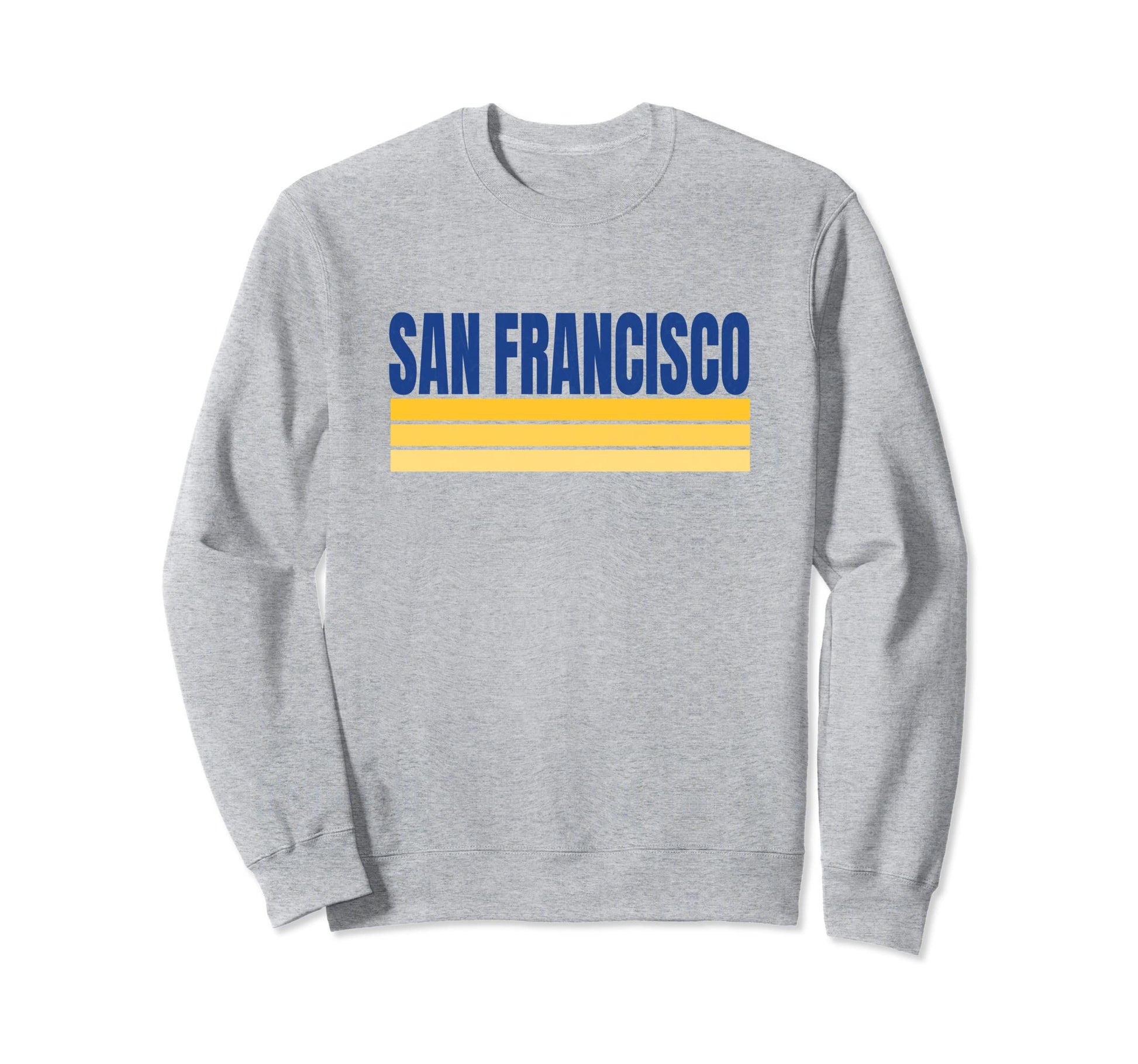 San Francisco Blue Yellow San Sweatshirt - Graphic Print for Adults - T-Shirt, Sweatshirt, Hoodie