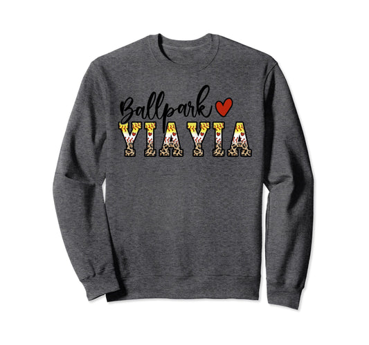 Ballpark Yia Yia Baseball Softball Sweatshirt - Custom Art Print Unisex - T-Shirt, Sweatshirt, Hoodie