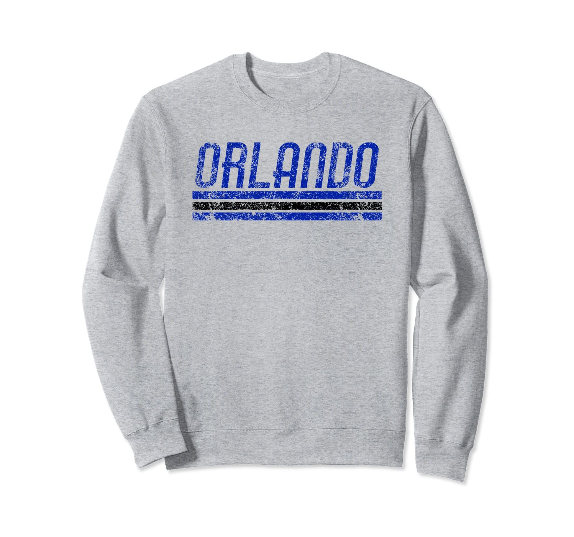 Orlando Florida Weathered Stripe Sweatshirt - Graphic Print Unisex - T-Shirt, Sweatshirt, Hoodie
