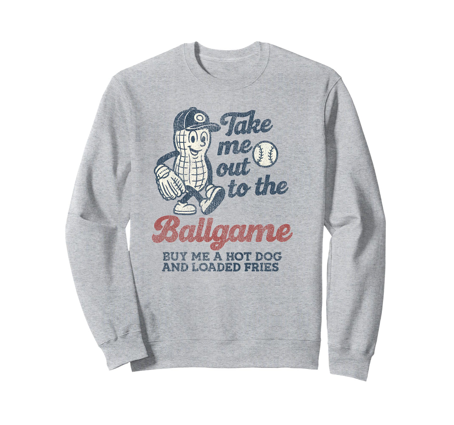 Baseball Song Distressed Great Sweatshirt - Custom Art Print for Adults - T-Shirt, Sweatshirt, Hoodie