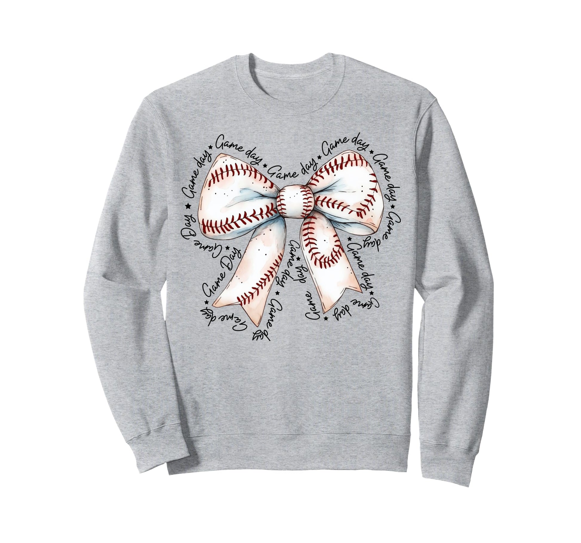 Coquette Baseball Game Day Baseball Sweatshirt - Graphic Print Men Women - T-Shirt, Sweatshirt, Hoodie