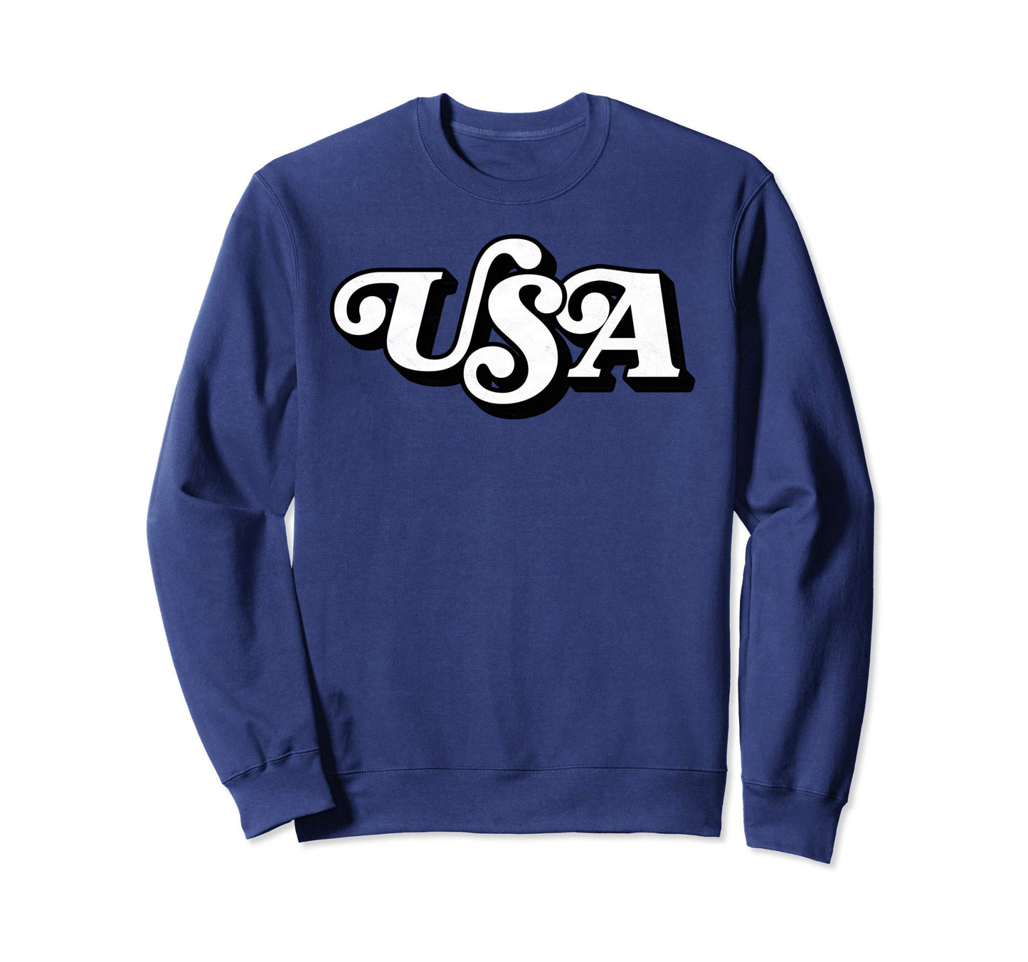 Usa Typography Patriotic 4Th July Sweatshirt - Custom Art Print Men Women - T-Shirt, Sweatshirt, Hoodie