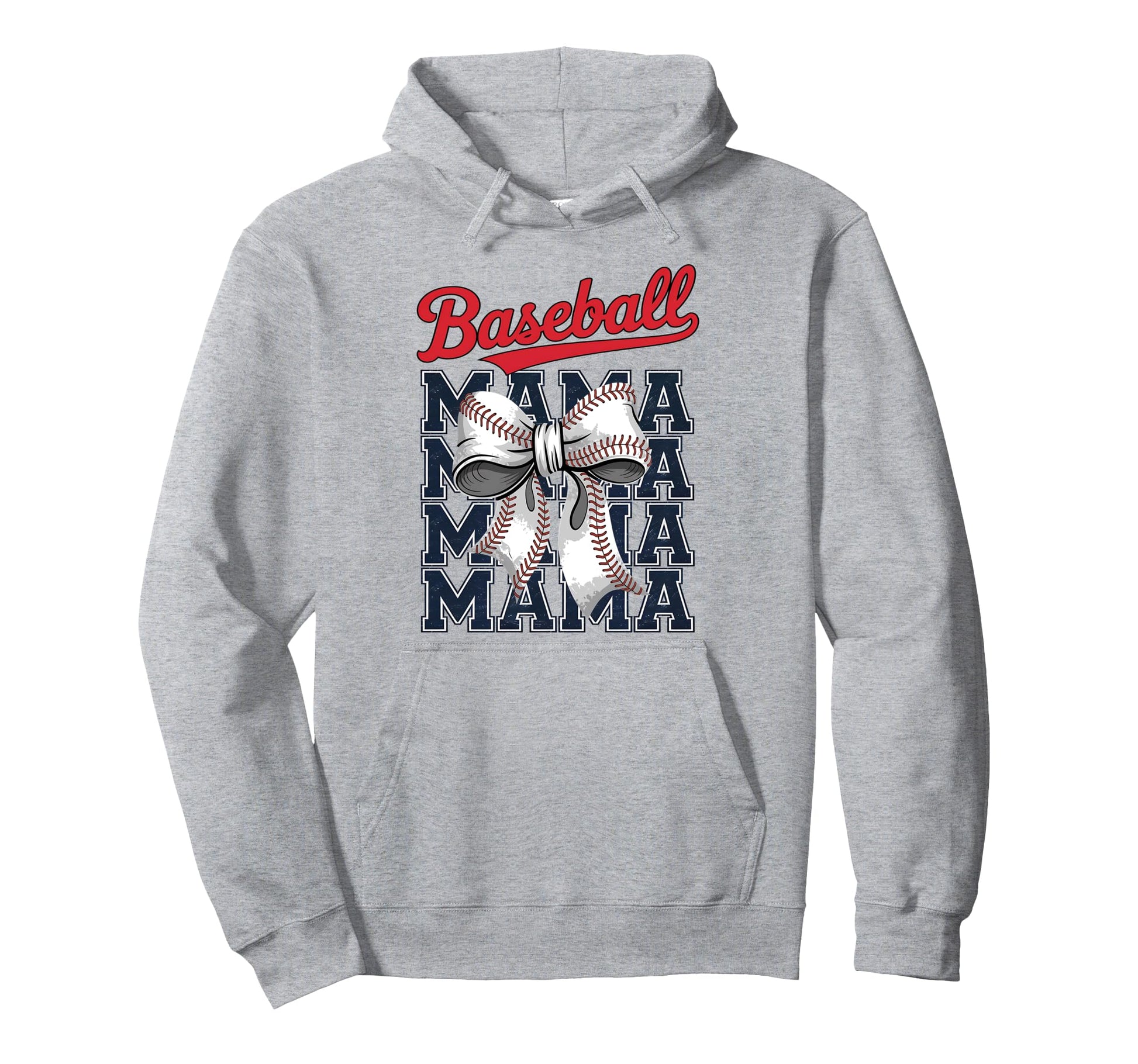 Baseball Mama Coquette Bow Game Day Hoodie - Unique Graphic Unisex - T-Shirt, Sweatshirt, Hoodie