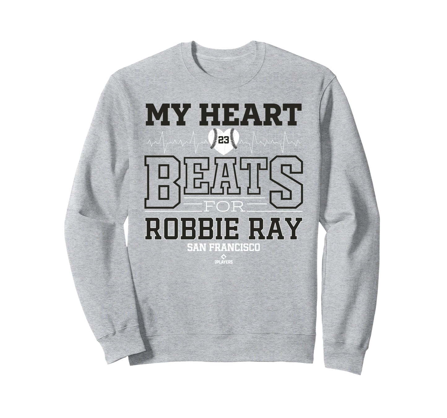 My Heart Beats Robbie Ray San Sweatshirt - Graphic Print for Adults - T-Shirt, Sweatshirt, Hoodie