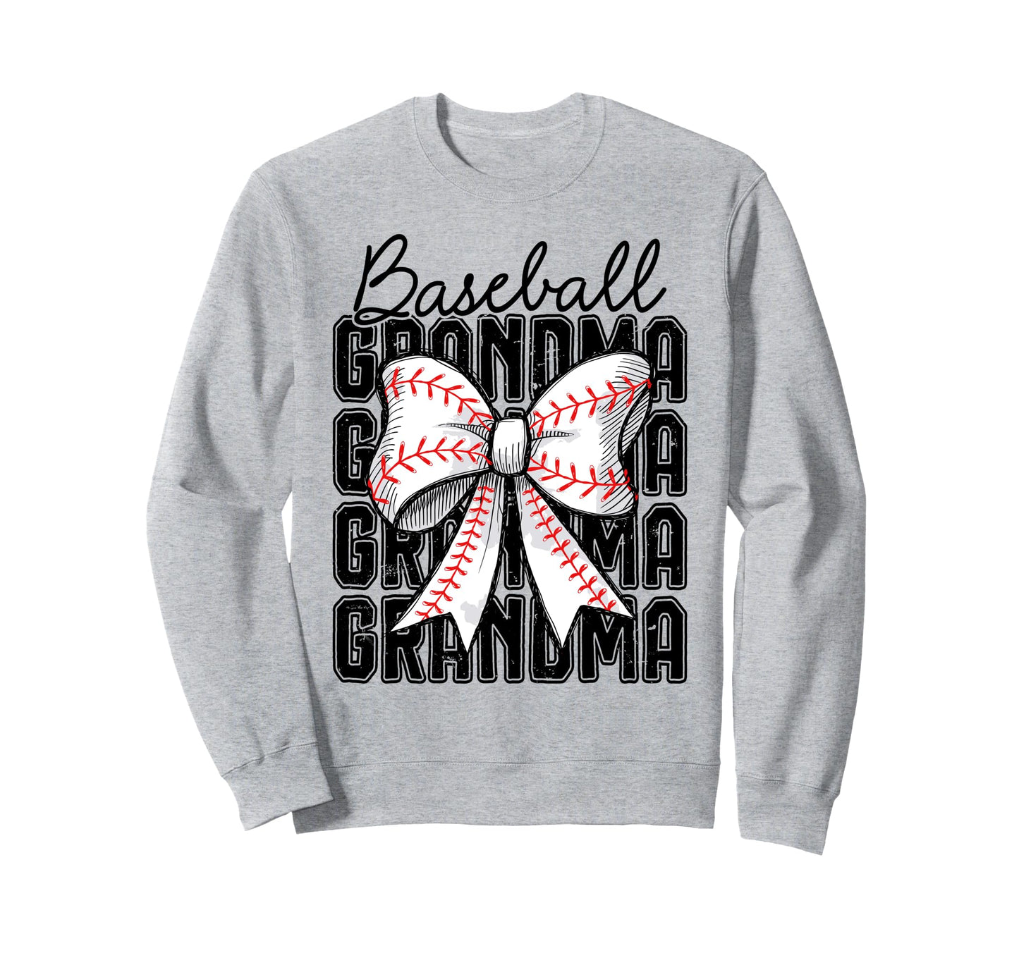 Baseball Grandma Coquette Bow Sweatshirt - Novelty Apparel Men Women - T-Shirt, Sweatshirt, Hoodie