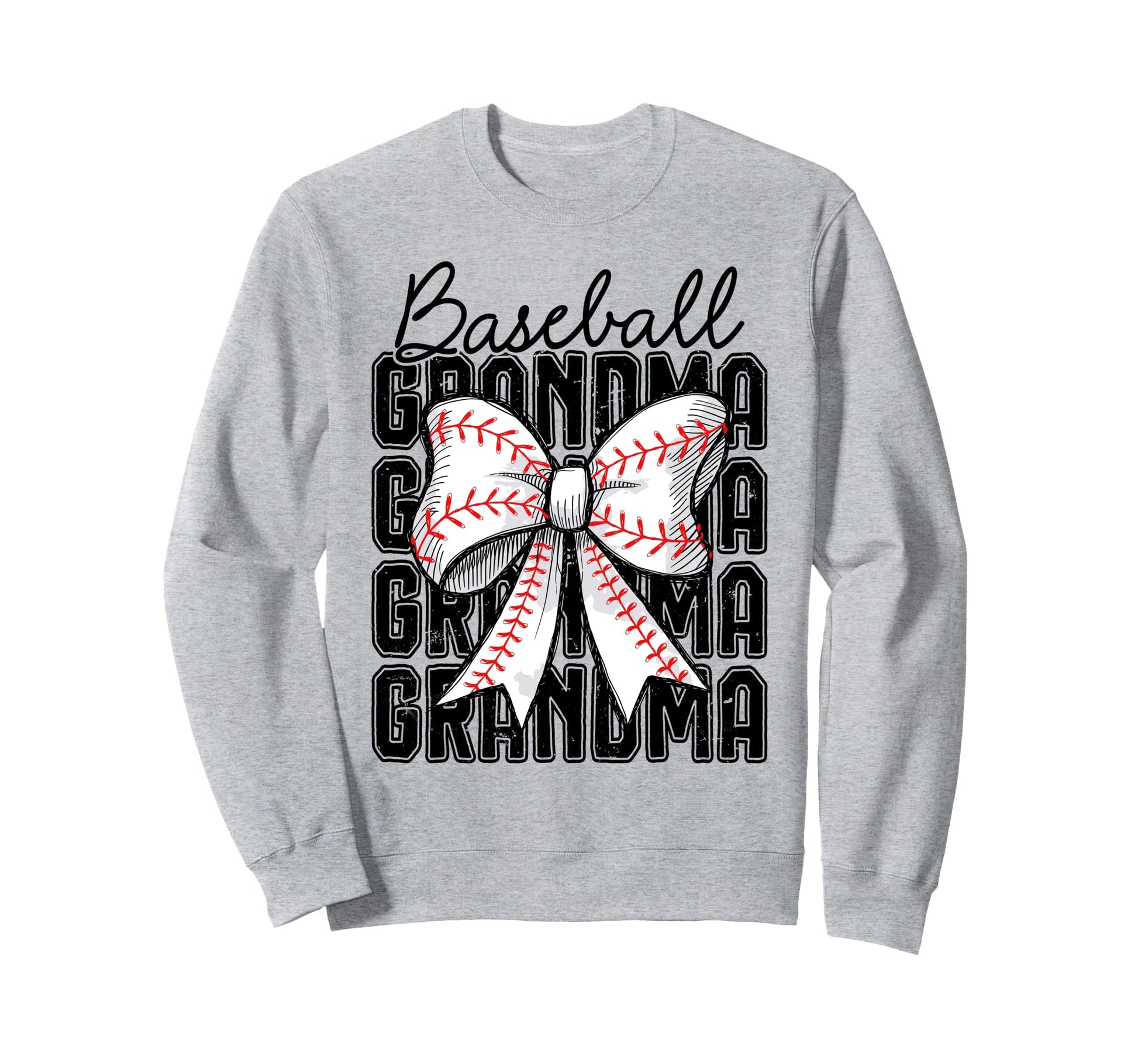 Baseball Grandma Coquette Bow Sweatshirt - Novelty Apparel Men Women - T-Shirt, Sweatshirt, Hoodie
