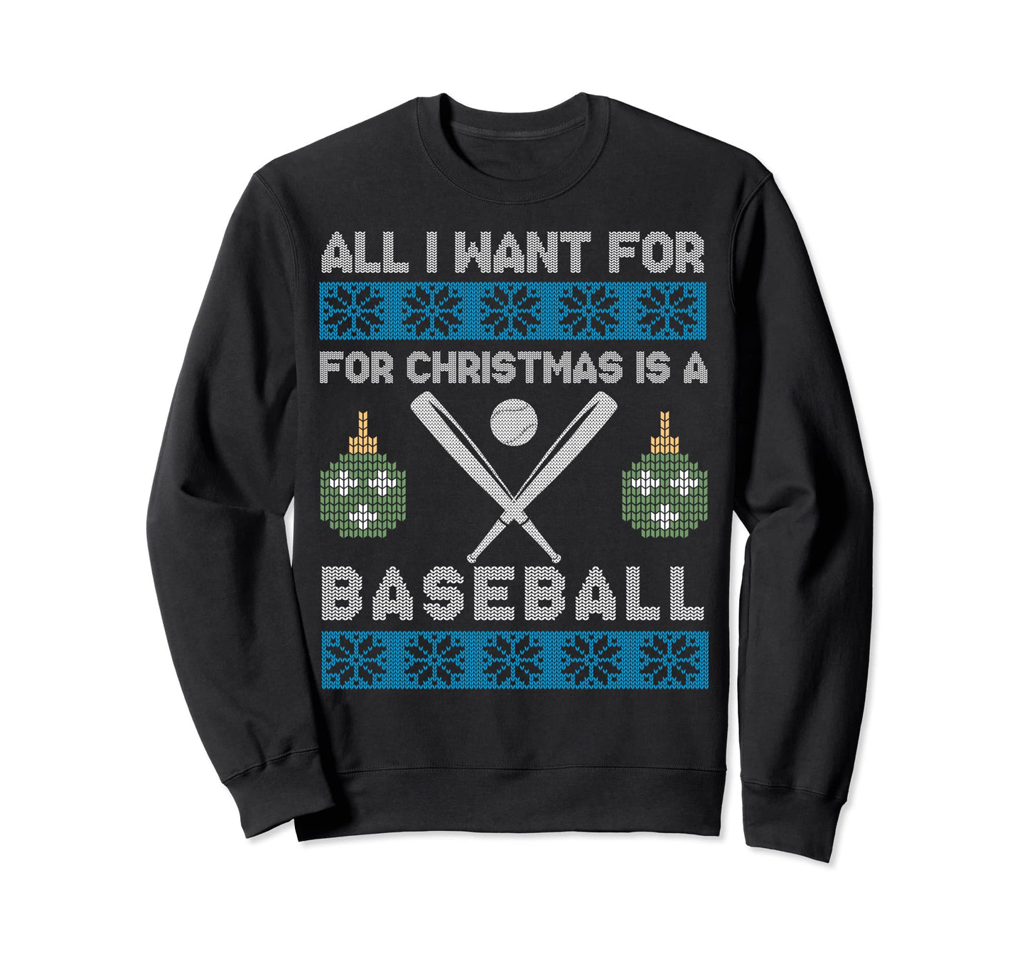 Funny Baseball Ugly Fun Sweatshirt - Casual Everyday Wear for Adults - T-Shirt, Sweatshirt, Hoodie