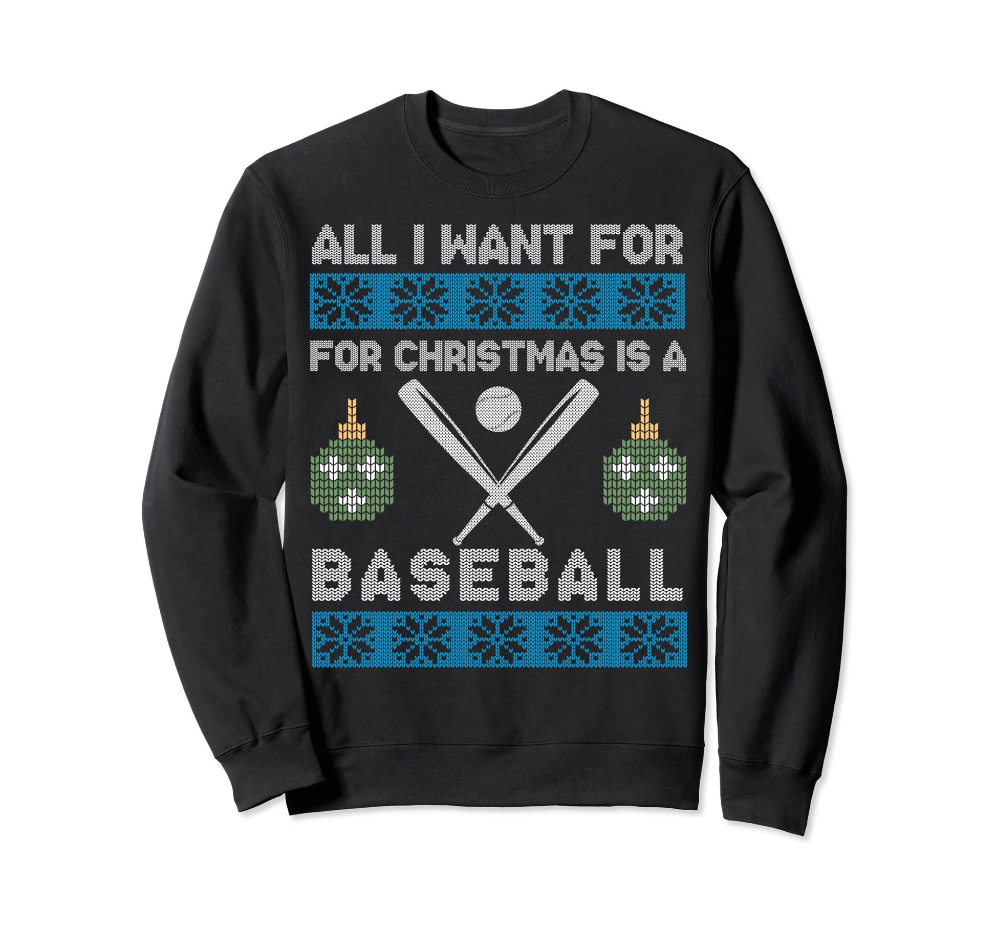 Funny Baseball Ugly Fun Sweatshirt - Casual Everyday Wear for Adults - T-Shirt, Sweatshirt, Hoodie