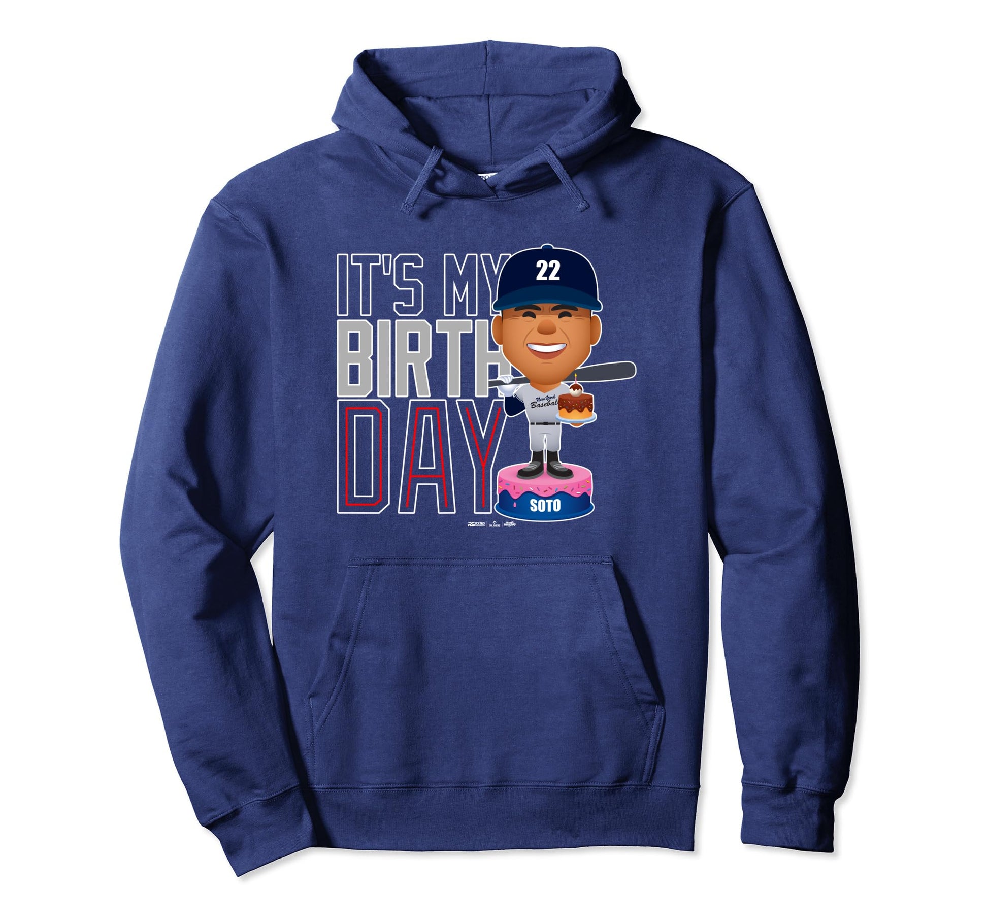 Juan Soto New York Baseball Birthday Mlbpa Hoodie - Minimalist Print Unisex - T-Shirt, Sweatshirt, Hoodie