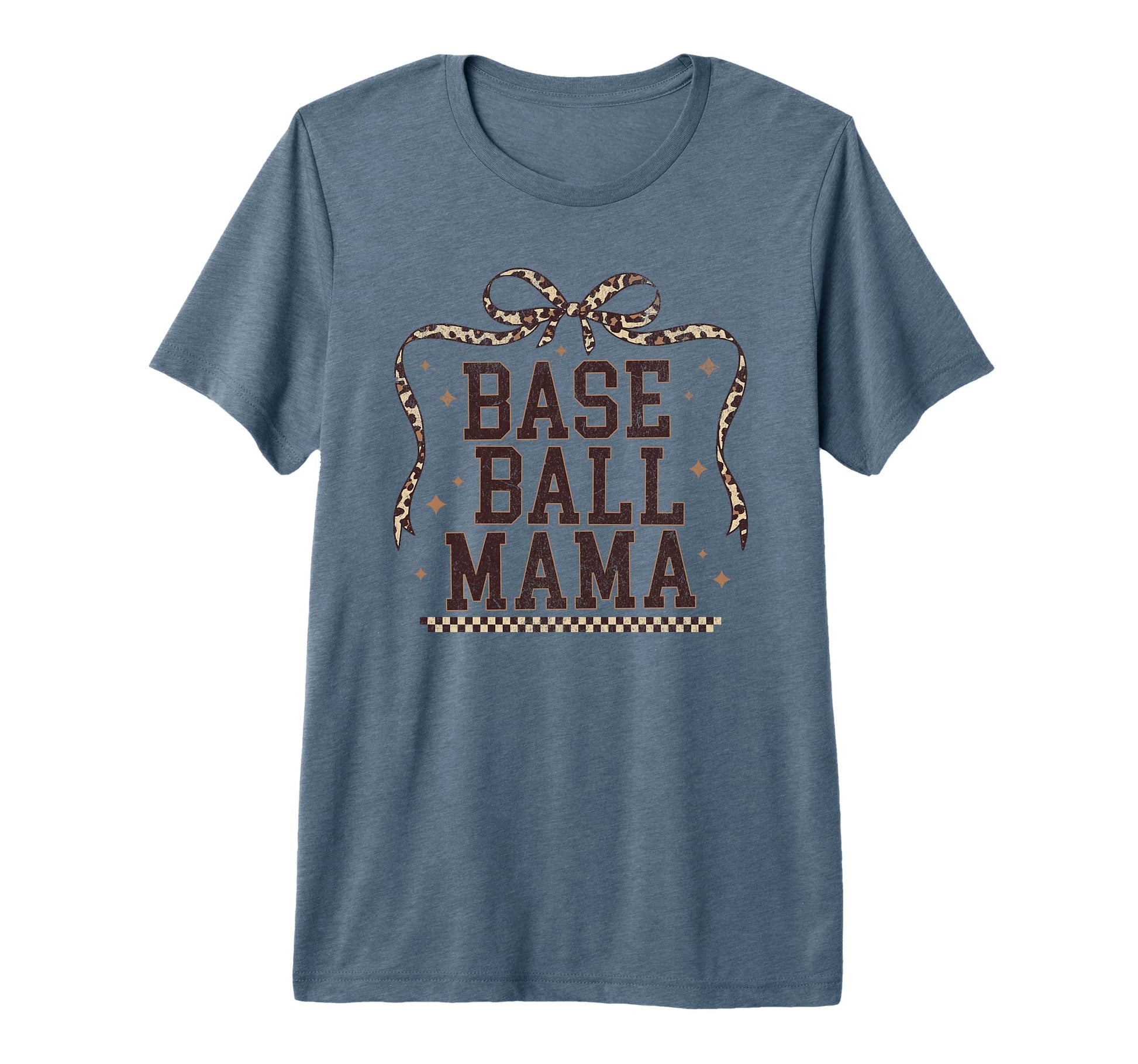Baseball Mama Coquette Leopard Bow T-Shirt - Aesthetic Graphic for Adults - T-Shirt, Sweatshirt, Hoodie