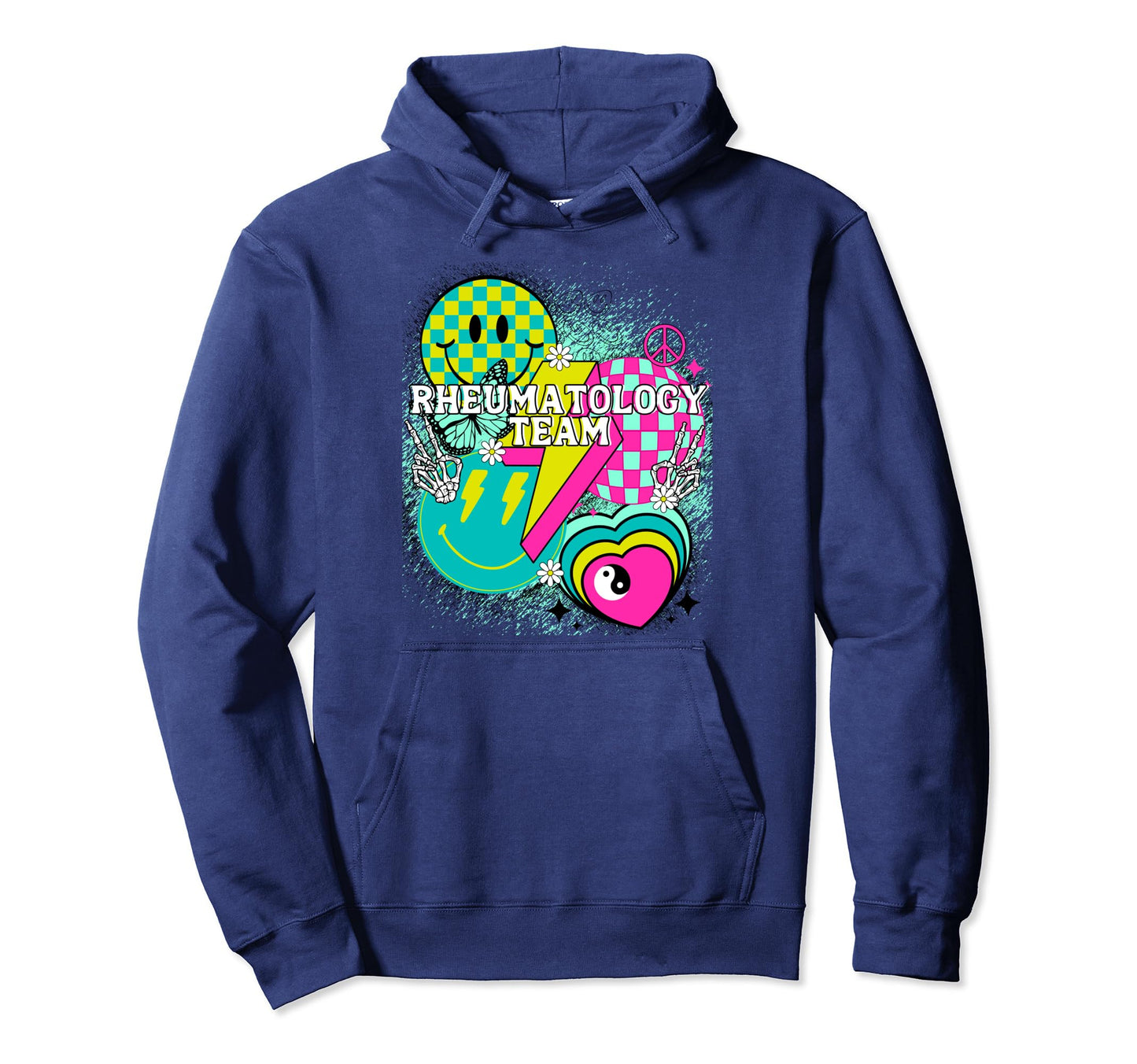 Rheumatology Team Nurse Doctor Happy Hoodie - Aesthetic Graphic for Adults - T-Shirt, Sweatshirt, Hoodie