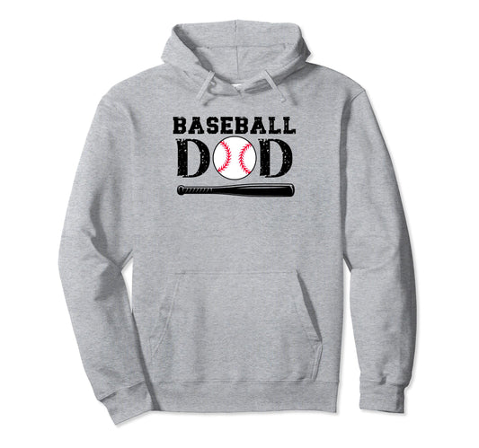 Baseball Dad Birthday And Fathers Day Hoodie - Unique Graphic Unisex - T-Shirt, Sweatshirt, Hoodie