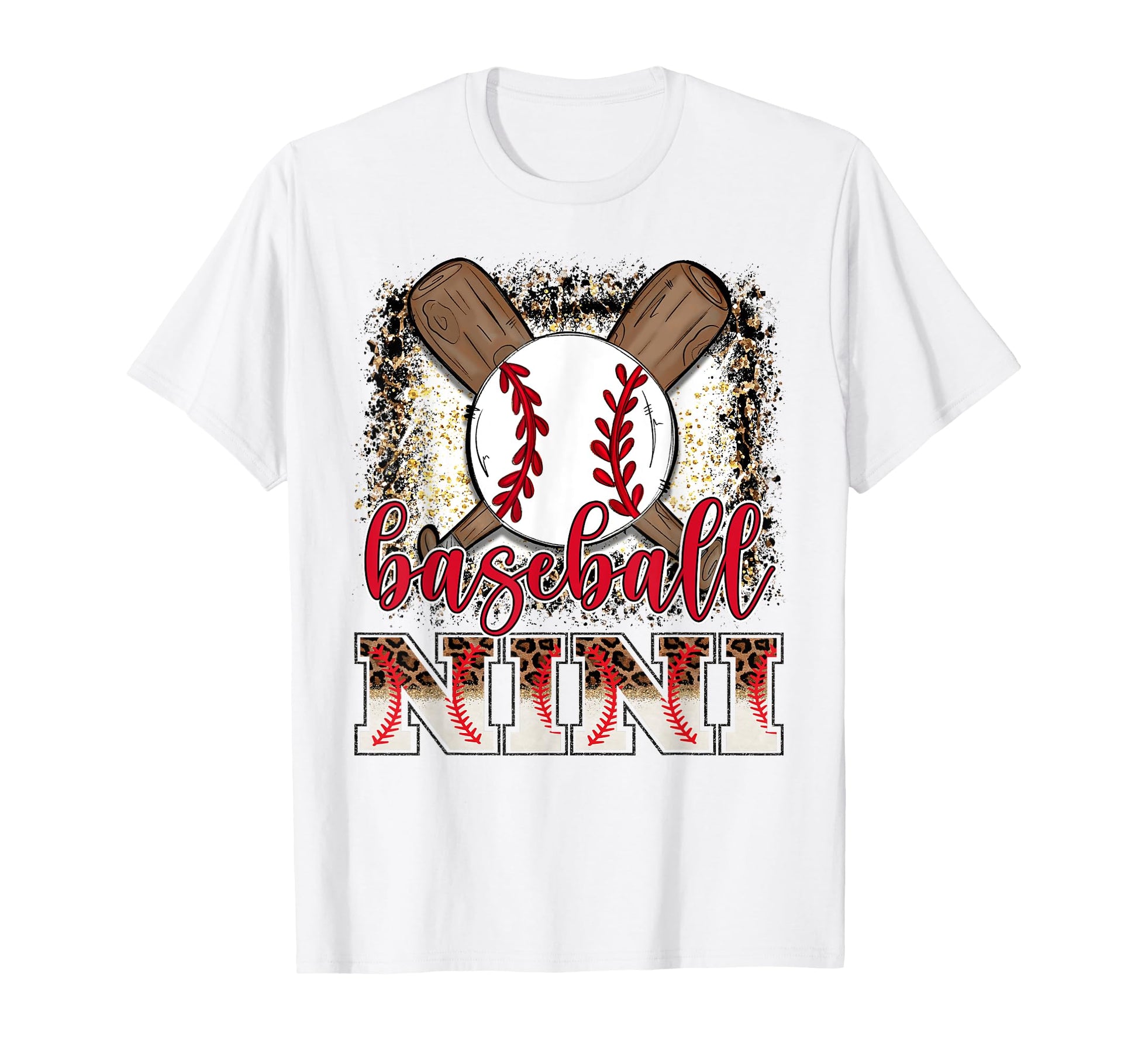 Baseball Nini Leopard Proud Ball Nini T-Shirt - Trendy Graphic Men Women - T-Shirt, Sweatshirt, Hoodie